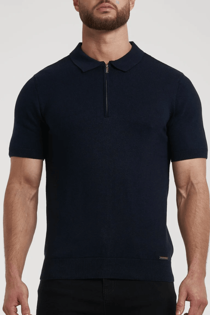 Men’s Pima Zip Polo Lynx Alpha