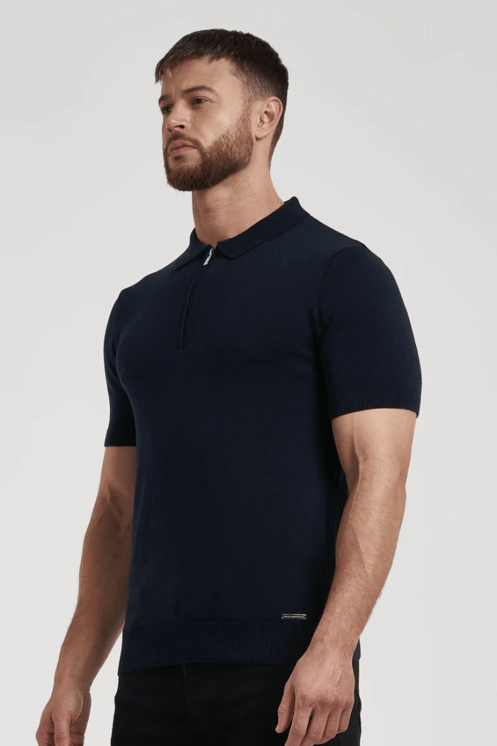 Men’s Pima Zip Polo Lynx Alpha