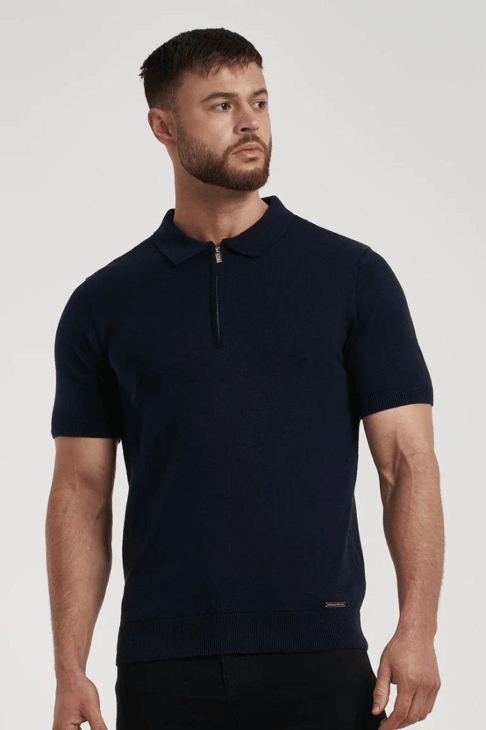 Men’s Pima Zip Polo Lynx Alpha