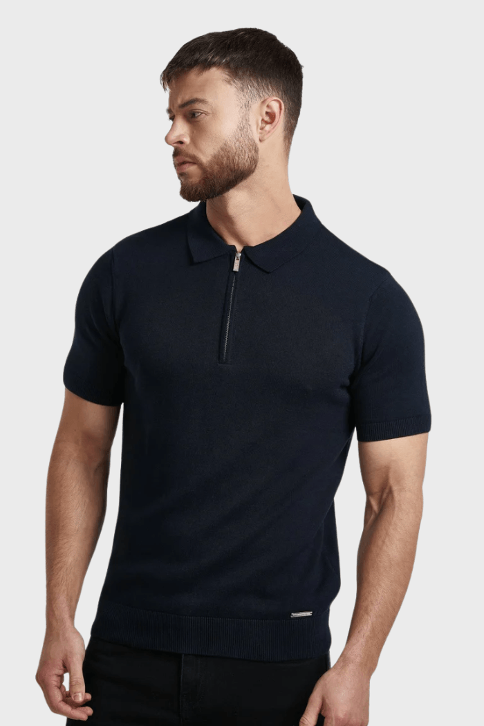 Men’s Pima Zip Polo Lynx Alpha