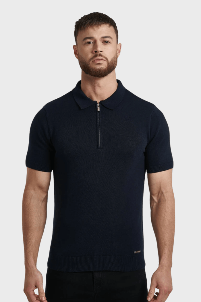 Men’s Pima Zip Polo Lynx Alpha