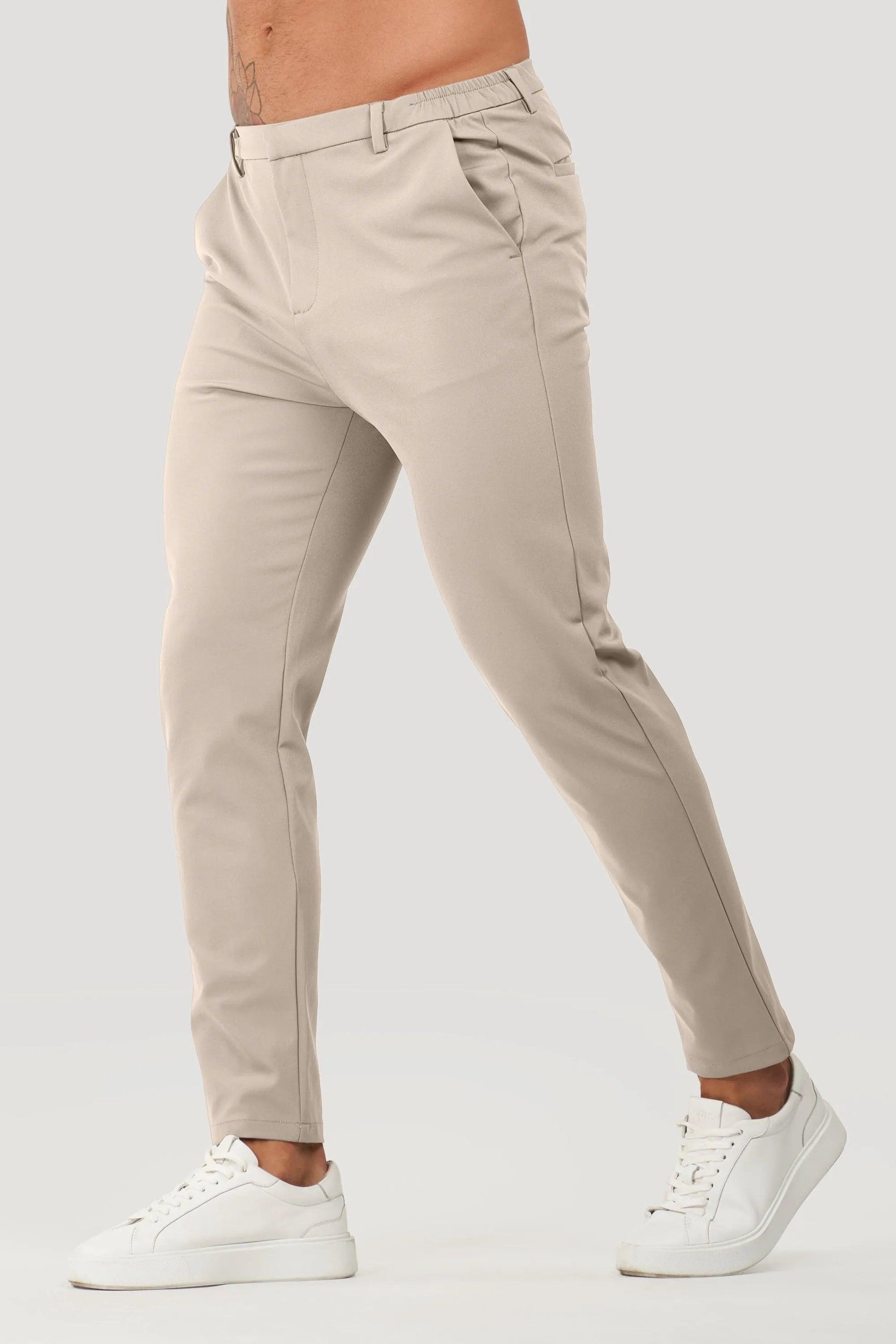 Men's Tech Lynx Beige Tailored Pants