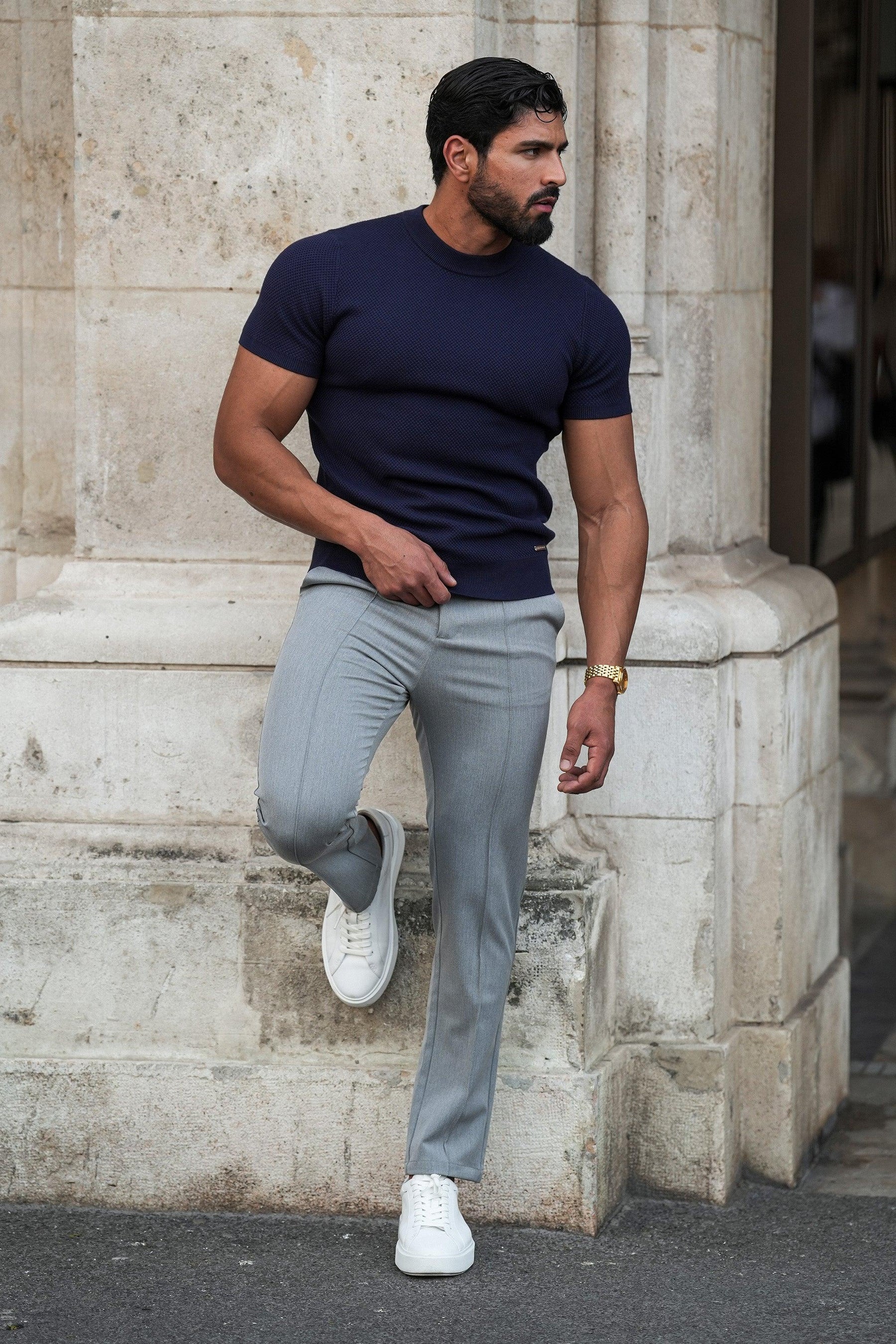 Capri Lynx Men’s Tailored Gray Pants