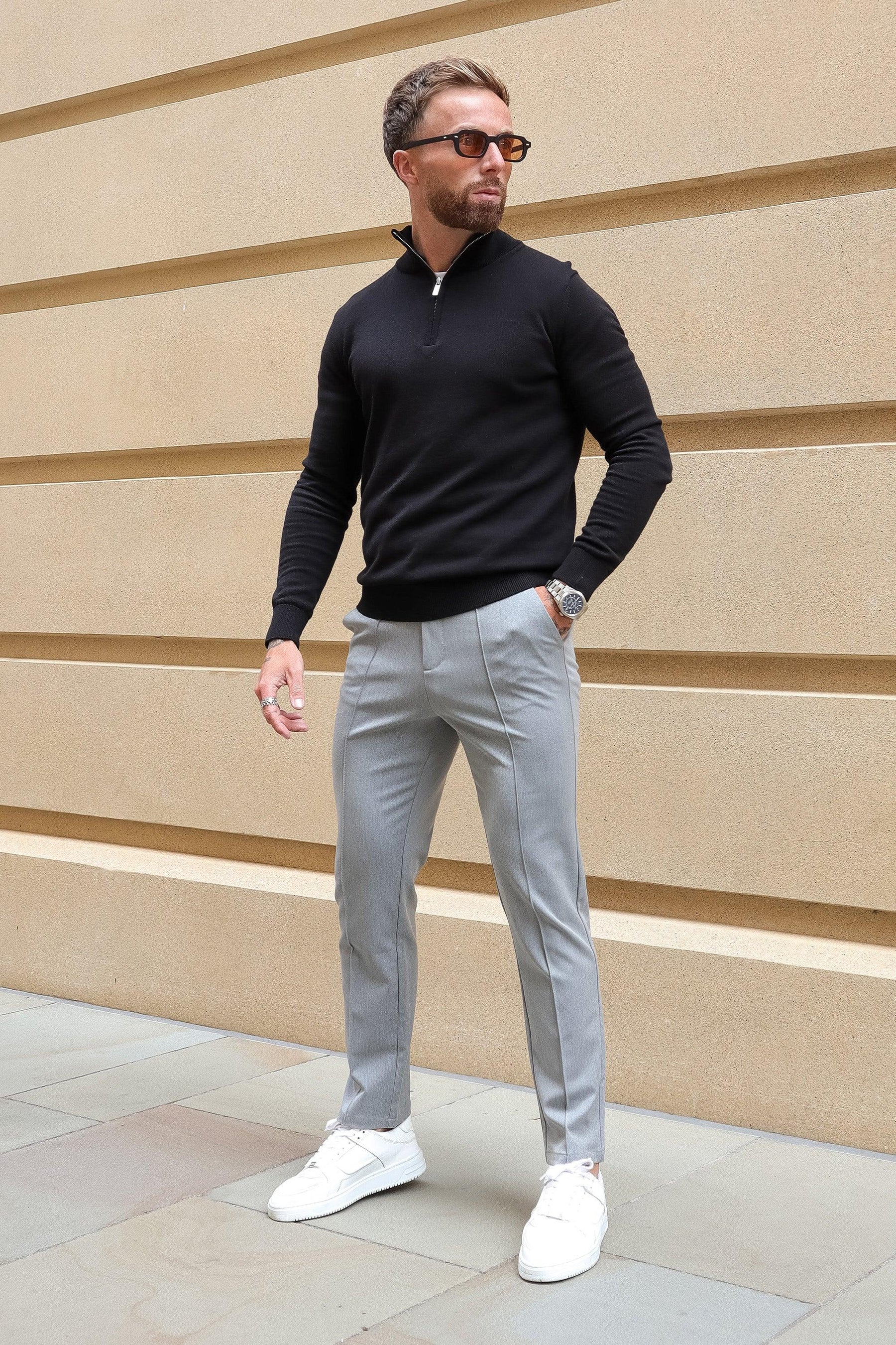 Capri Lynx Men’s Tailored Gray Pants