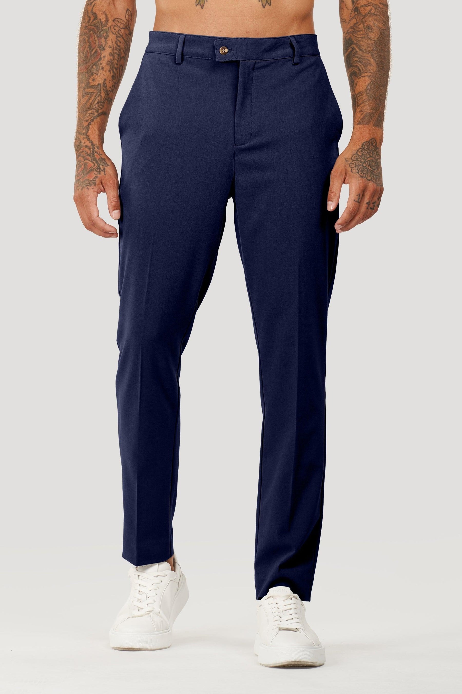 Milano Lynx Men’s Tailored Navy Blue Pants