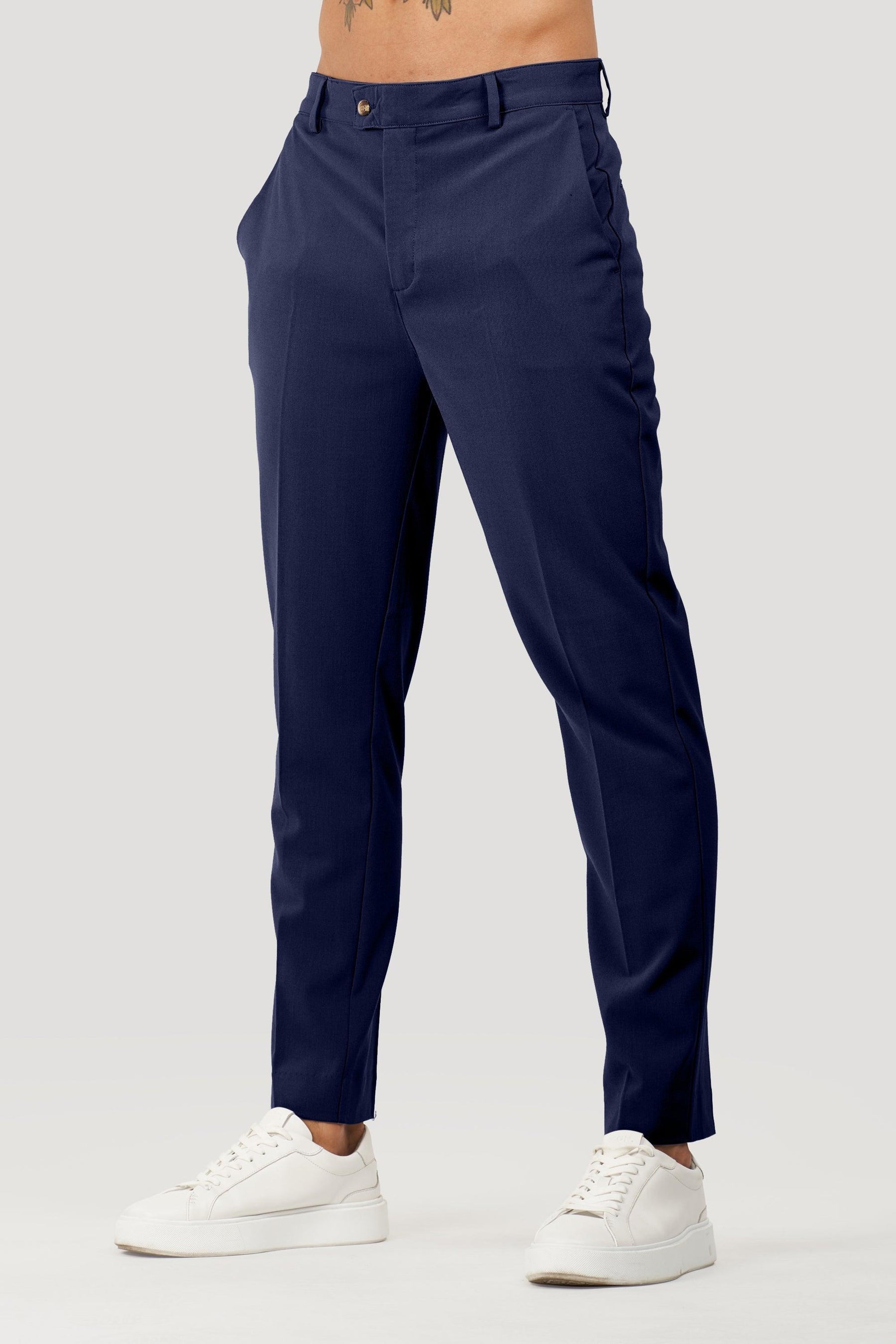 Milano Lynx Men’s Tailored Navy Blue Pants