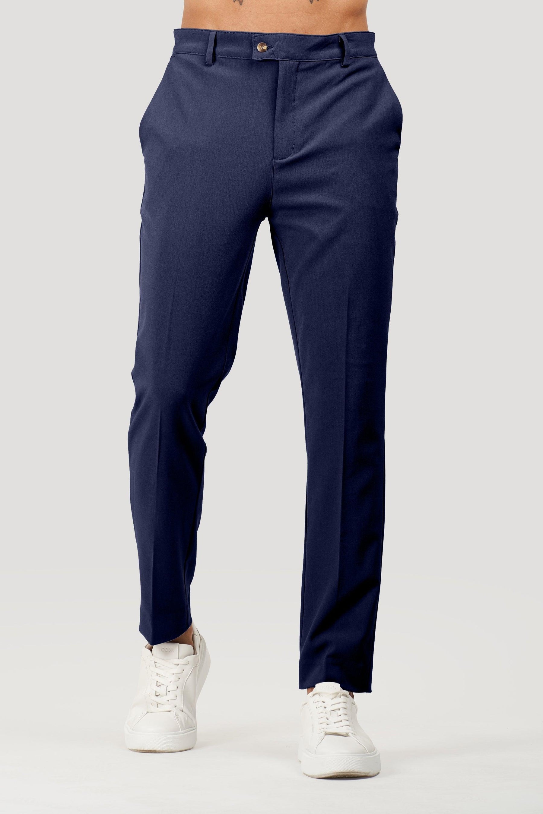 Milano Lynx Men’s Tailored Navy Blue Pants