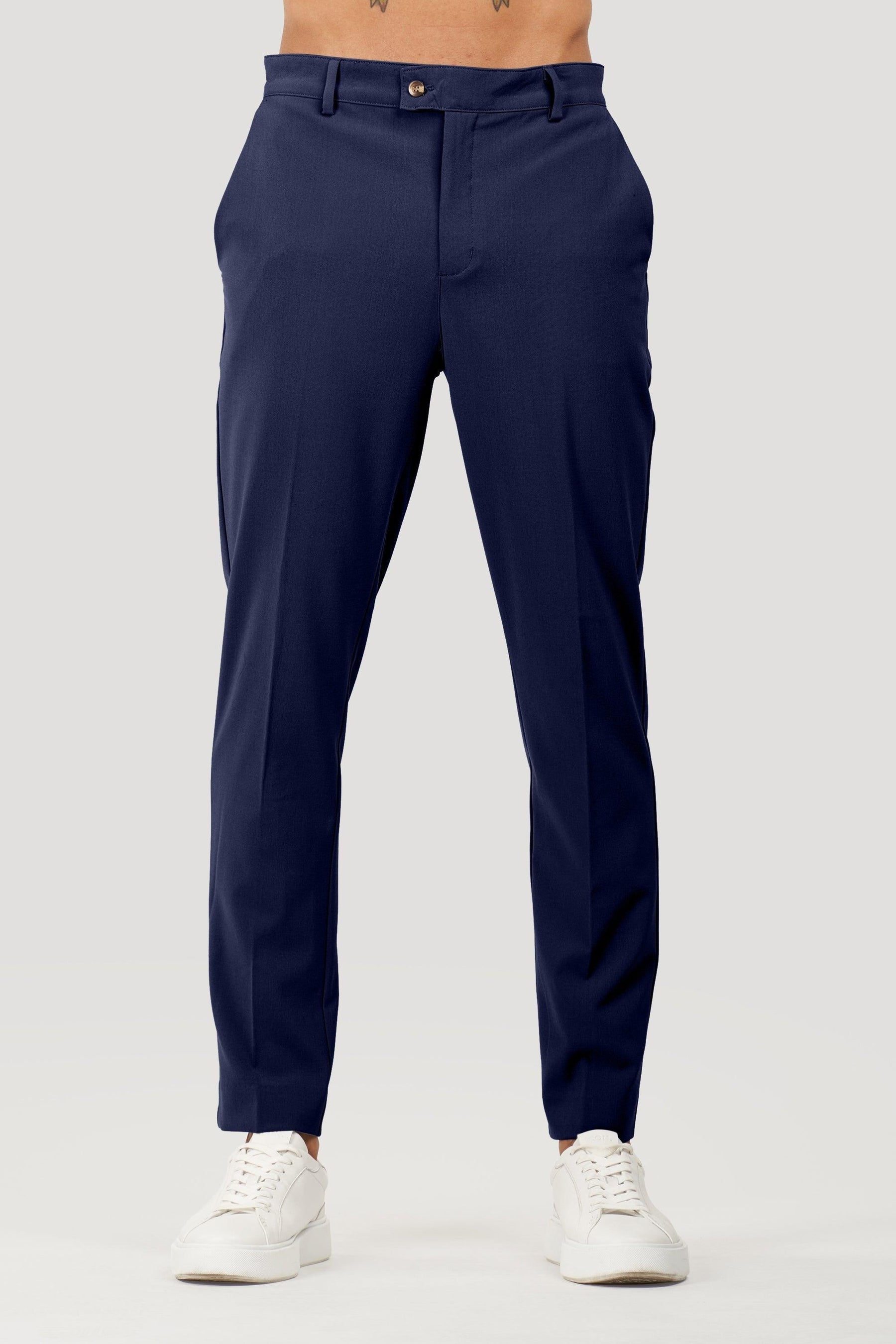 Milano Lynx Men’s Tailored Navy Blue Pants