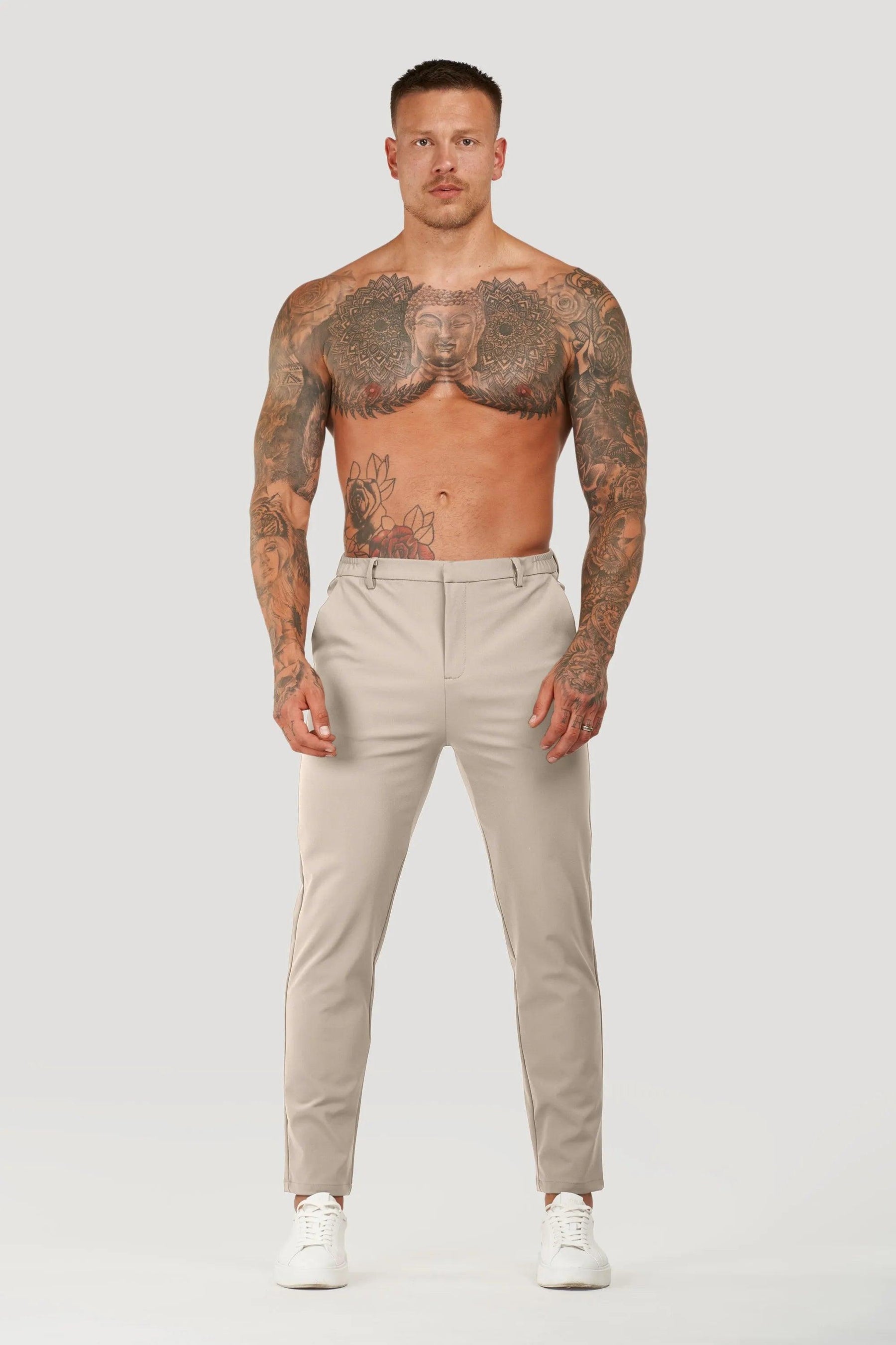 Men's Tech Lynx Beige Tailored Pants