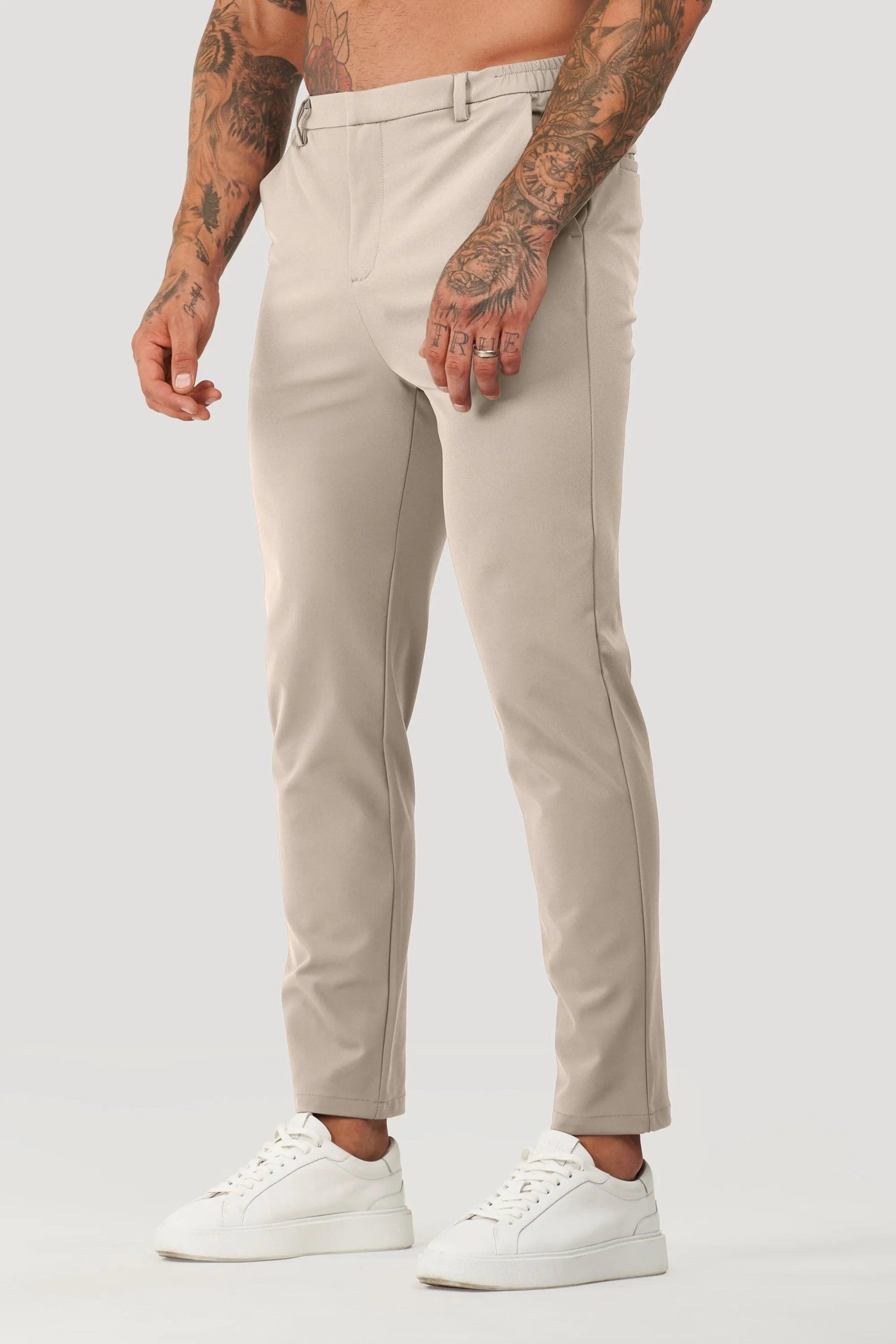 Men's Tech Lynx Beige Tailored Pants