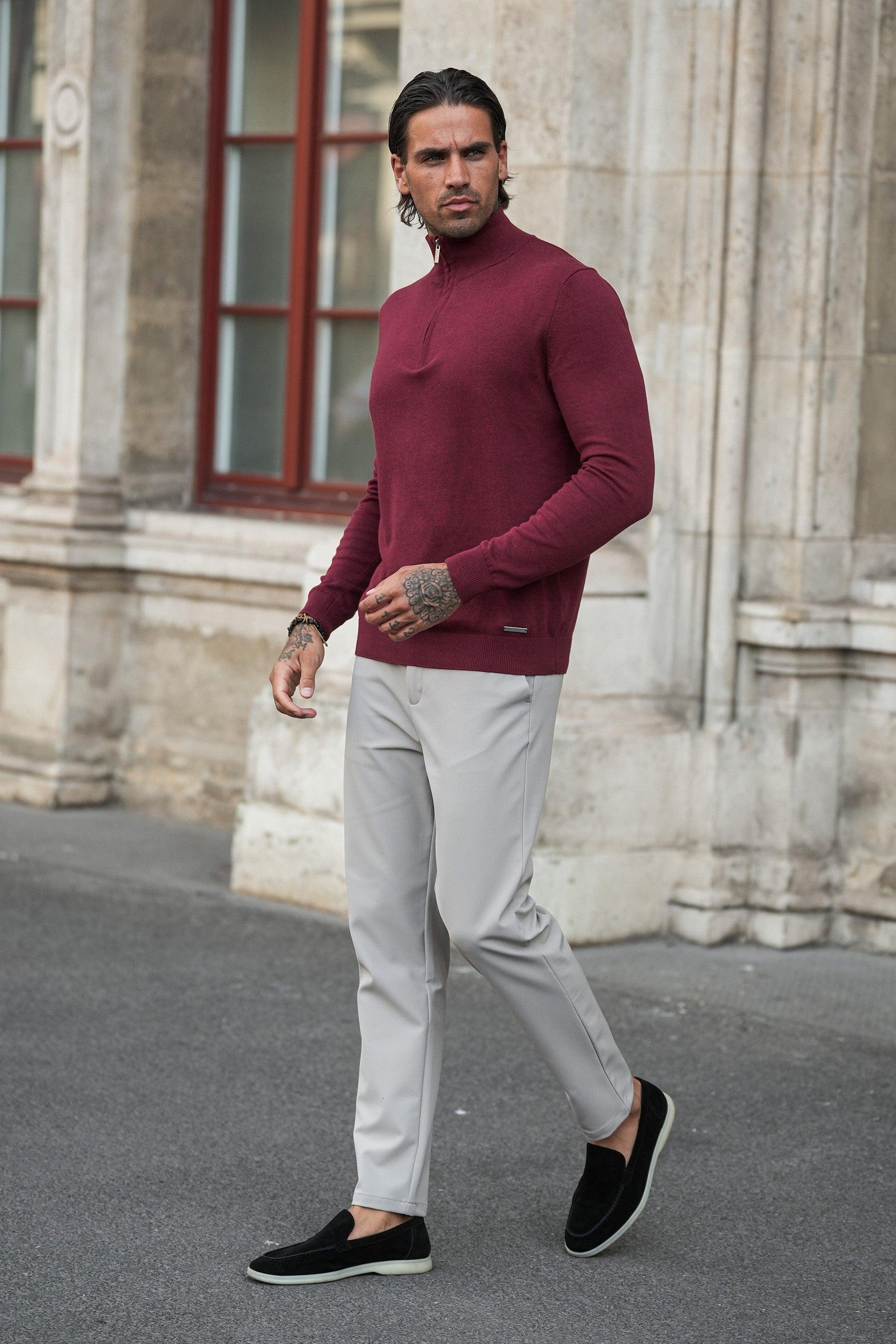 Men's Tech Lynx Beige Tailored Pants