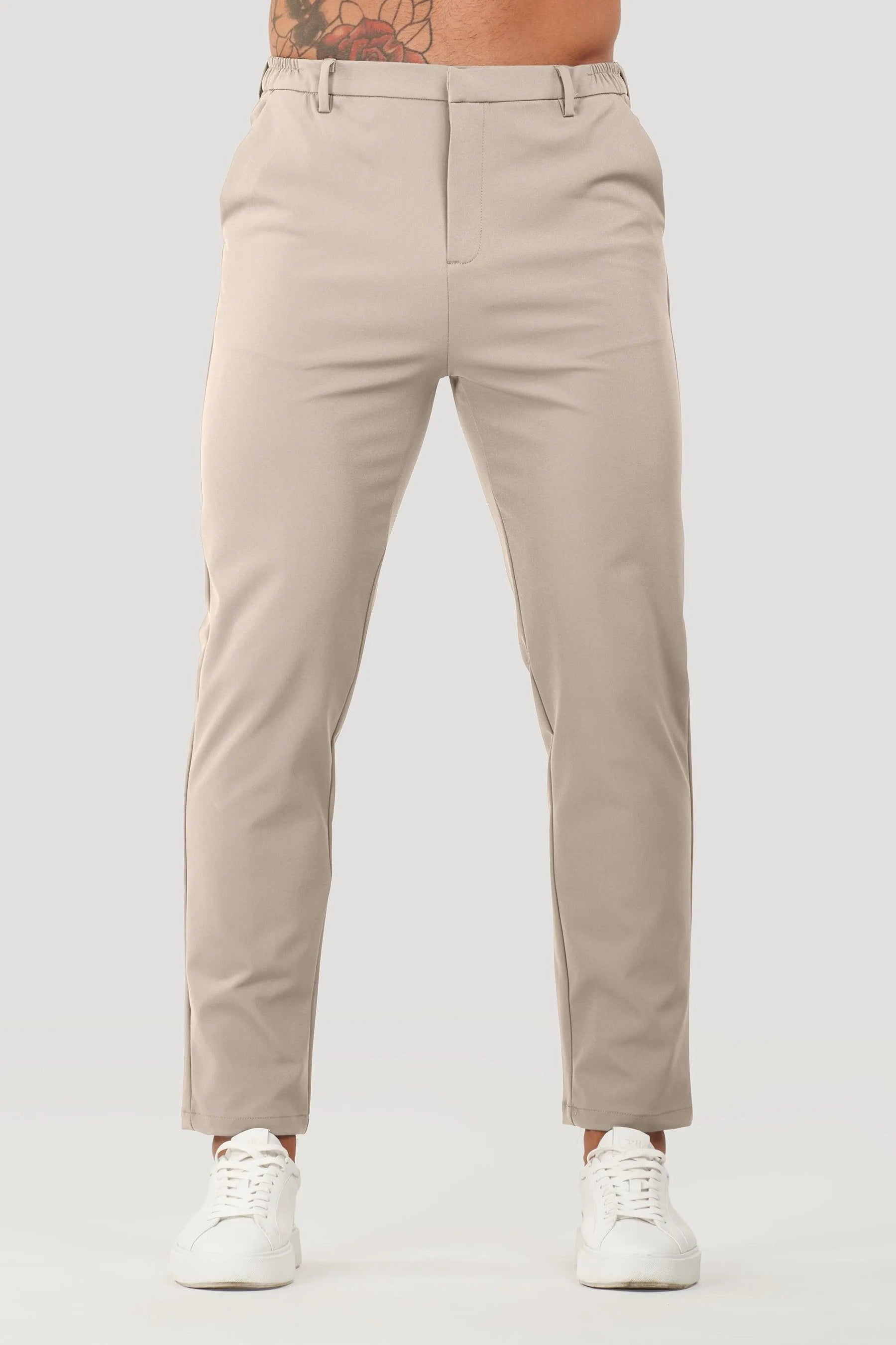 Men's Tech Lynx Beige Tailored Pants