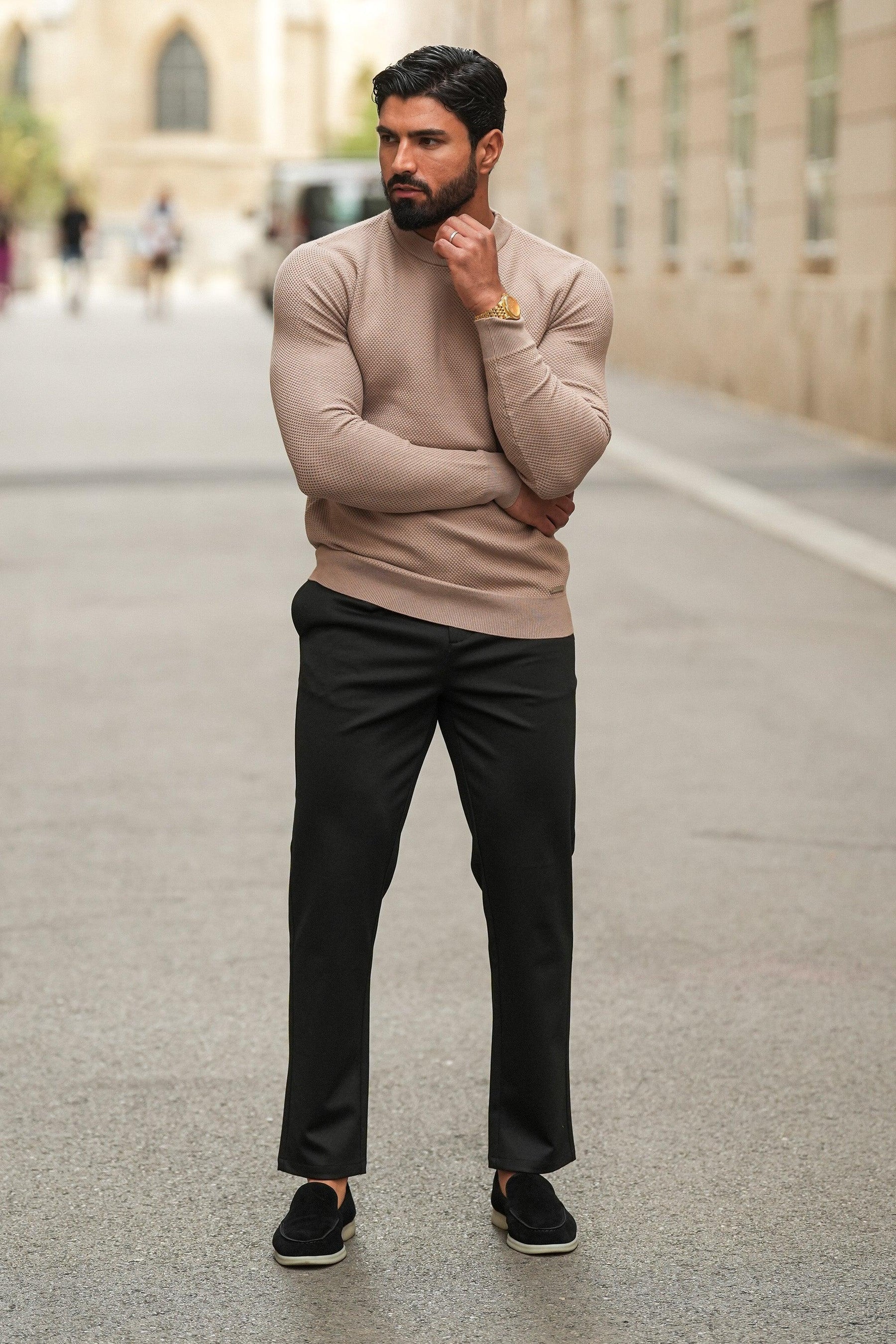 Men's Tech Lynx Black Tailored Pants