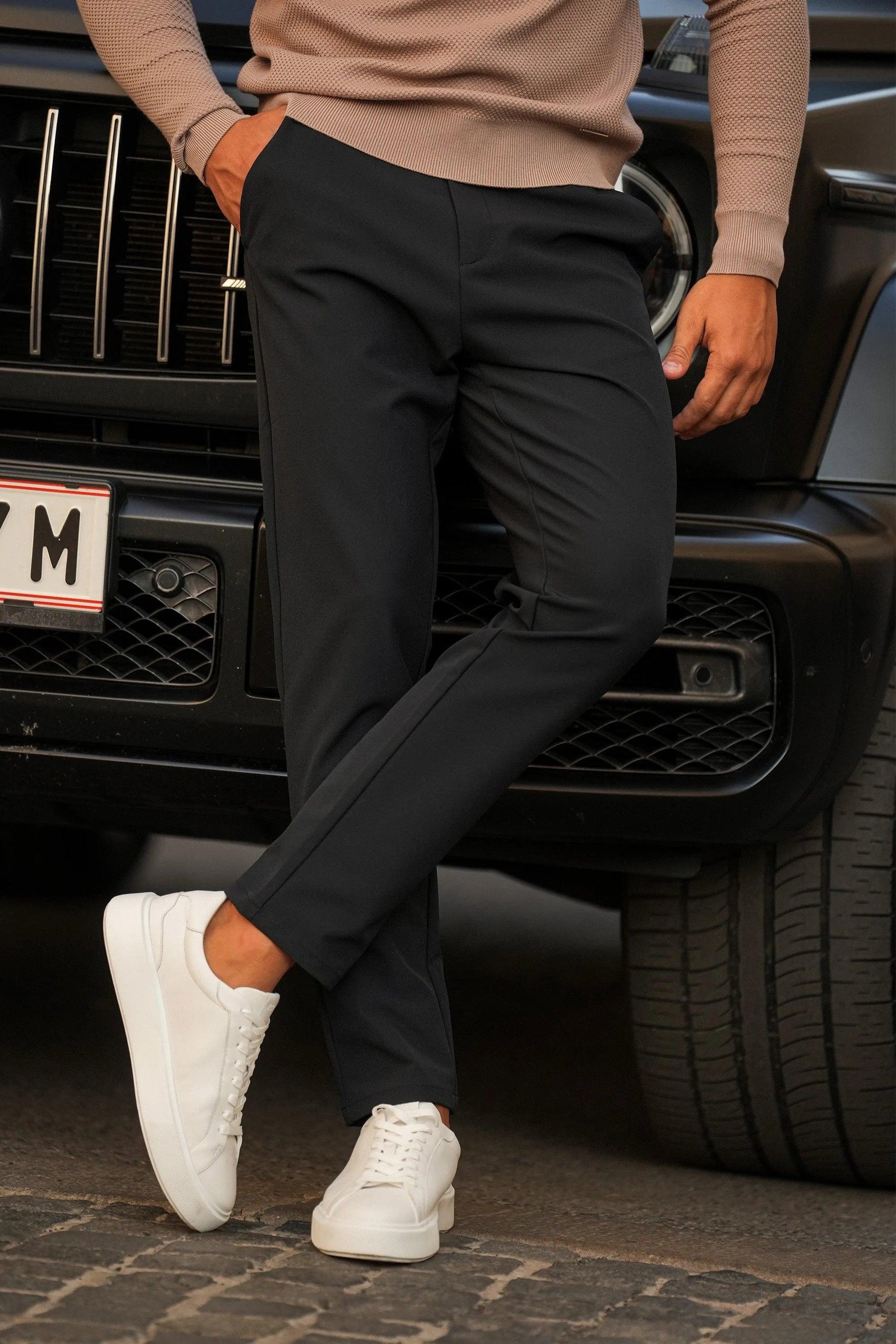 Men's Tech Lynx Black Tailored Pants