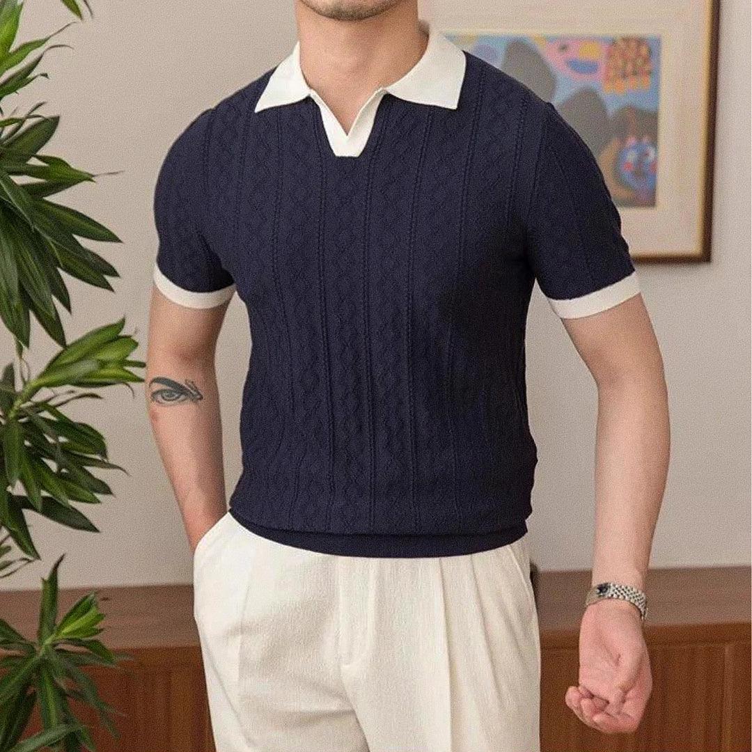 Men’s Madrid Knit Polo Shirt Lynx Alpha
