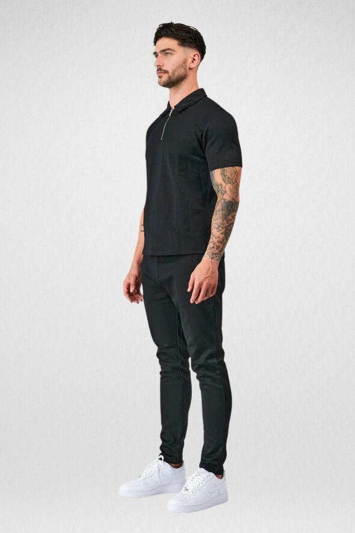 Men’s Zip Polo Shirt Lynx Alpha