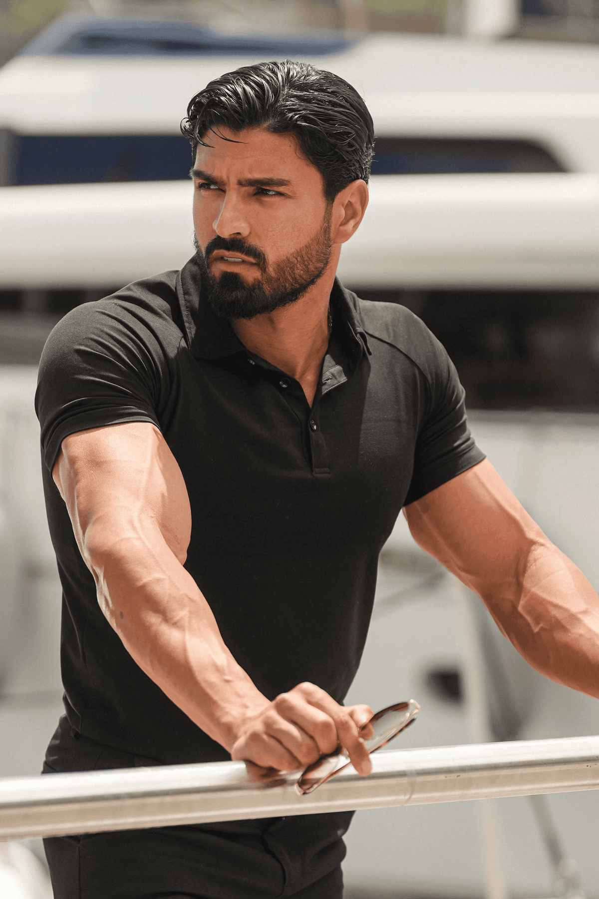 Men's Black Lynx Amalfi Polo Shirt