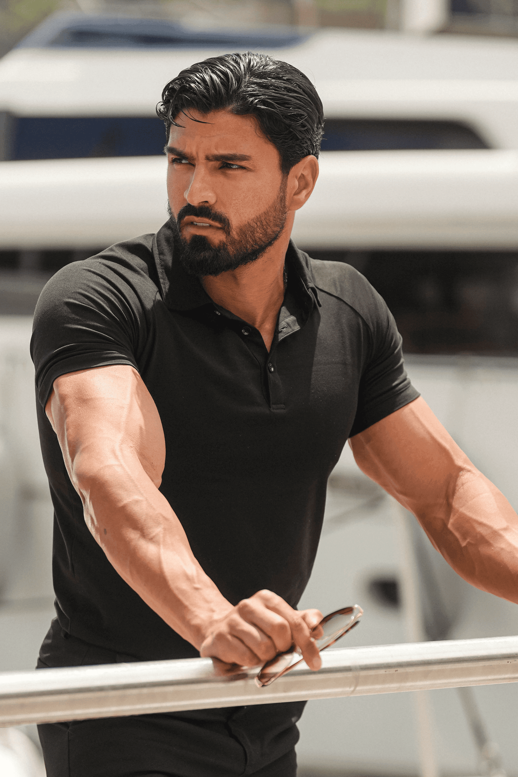 Men's Black Lynx Amalfi Polo Shirt