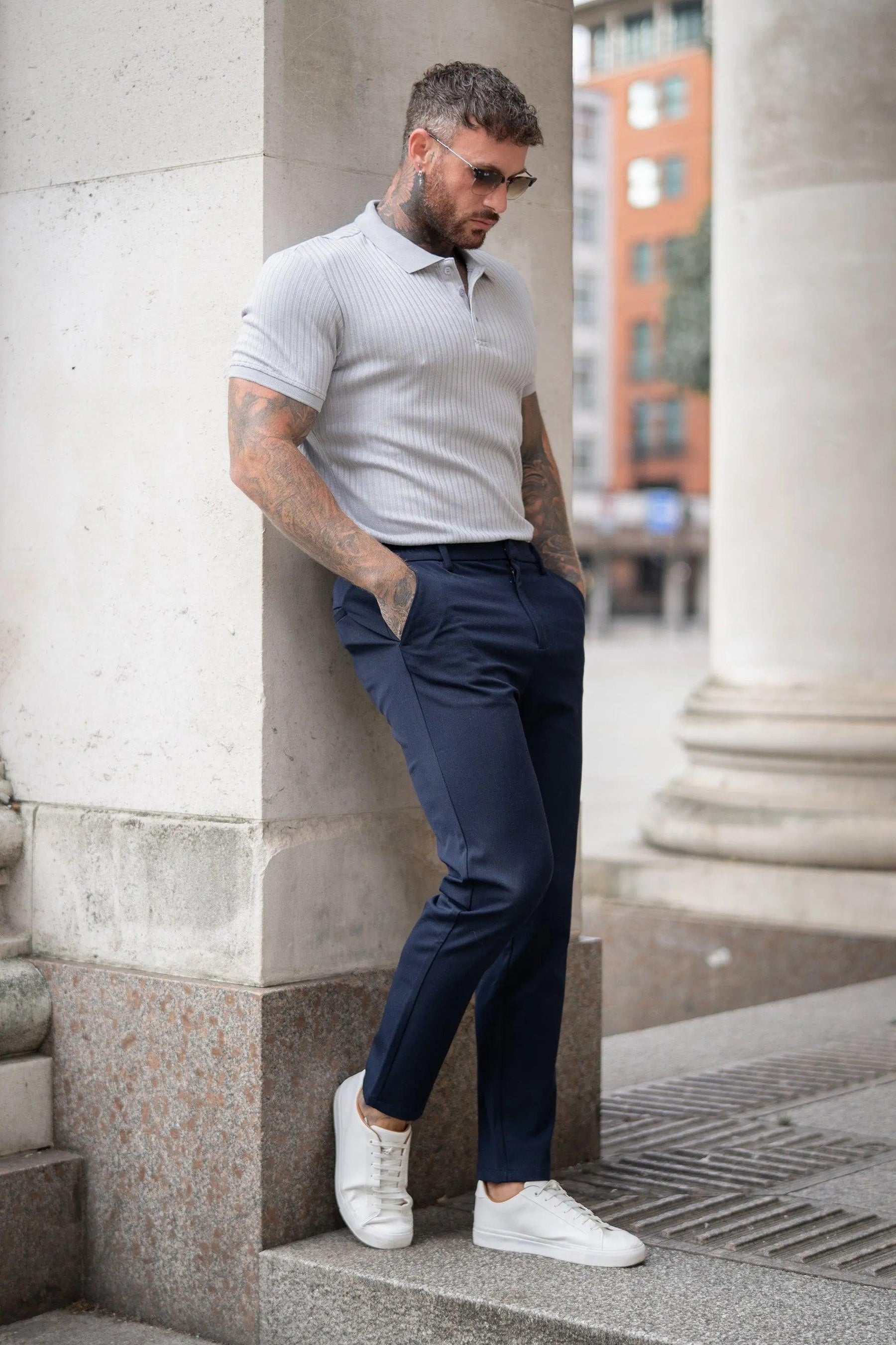 Men's Milano Lynx Gray Polo Shirt