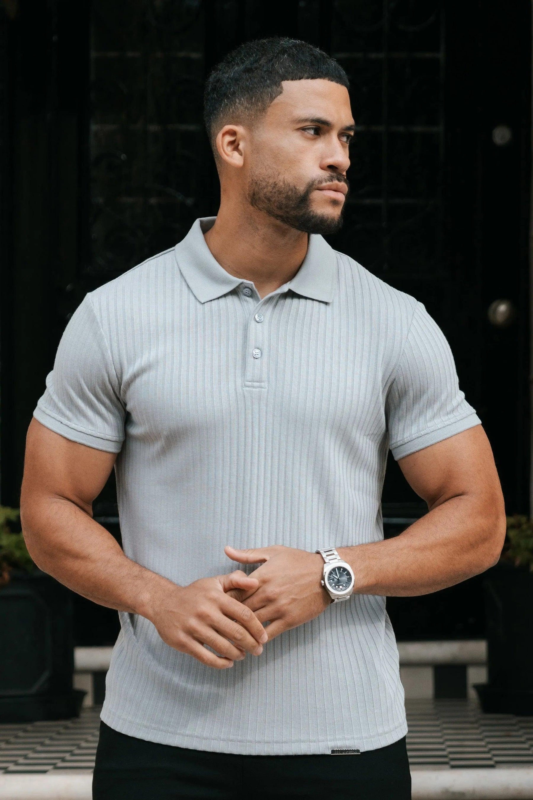 Men's Milano Lynx Gray Polo Shirt