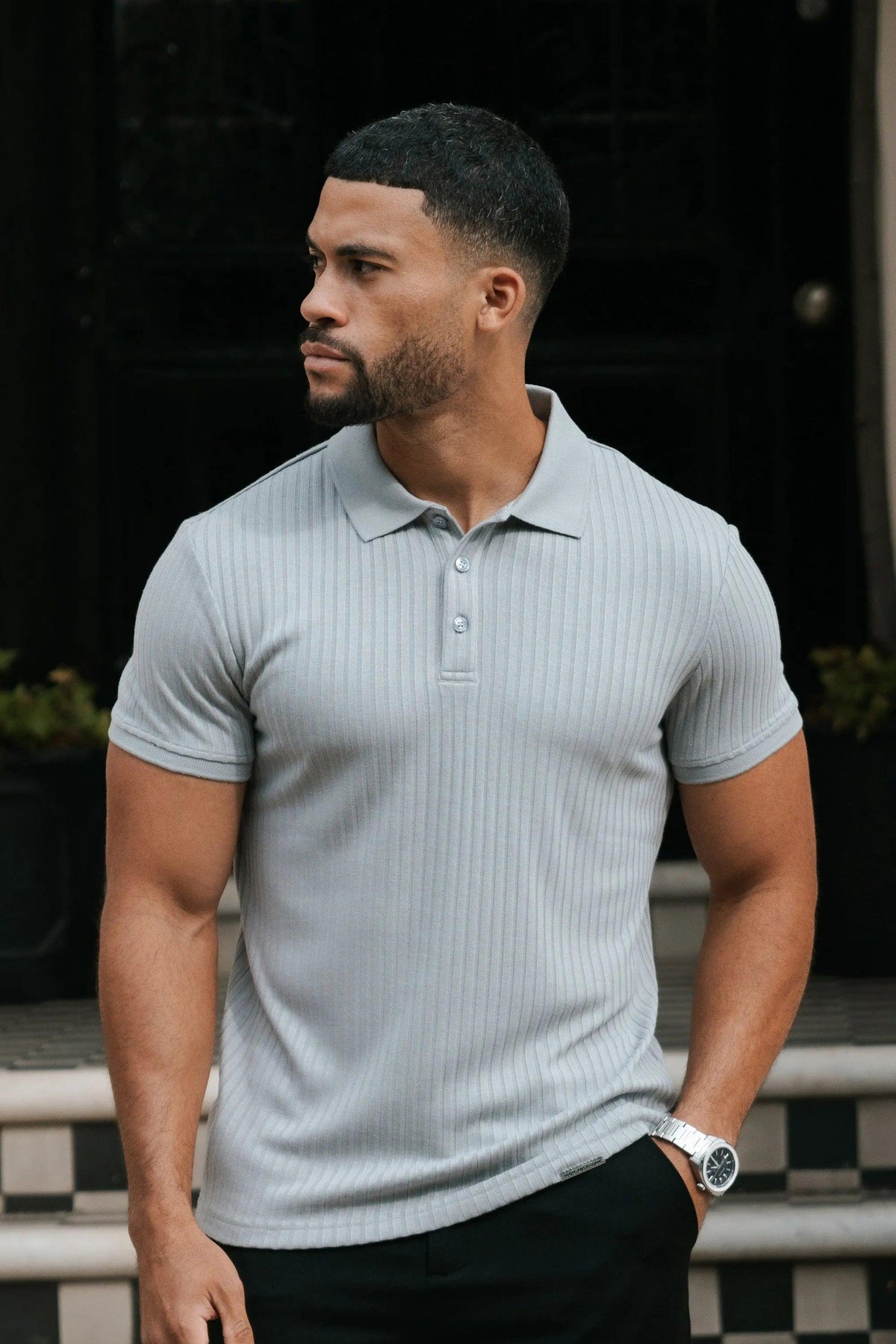 Men's Milano Lynx Gray Polo Shirt