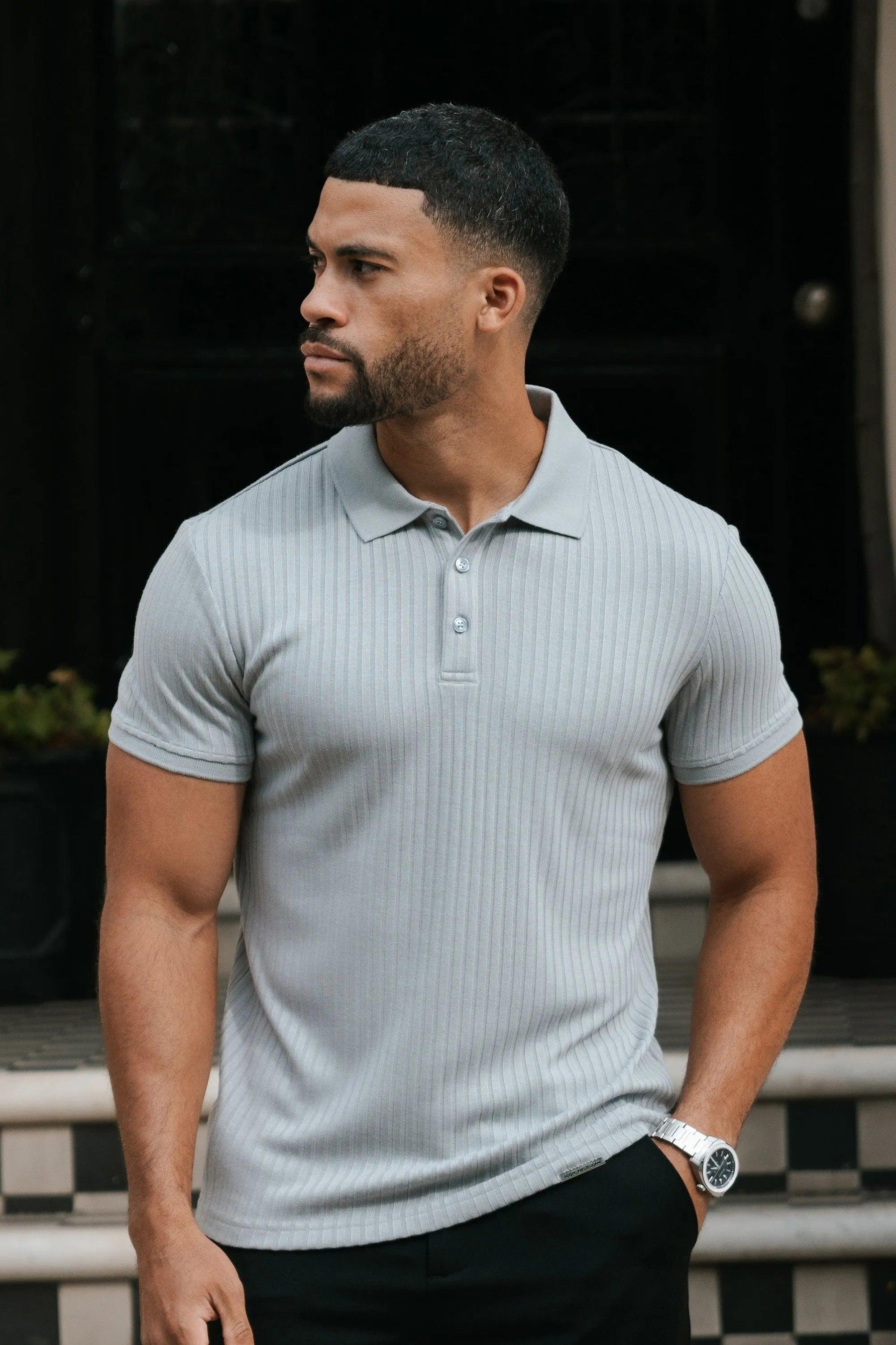 Men's Milano Lynx Gray Polo Shirt
