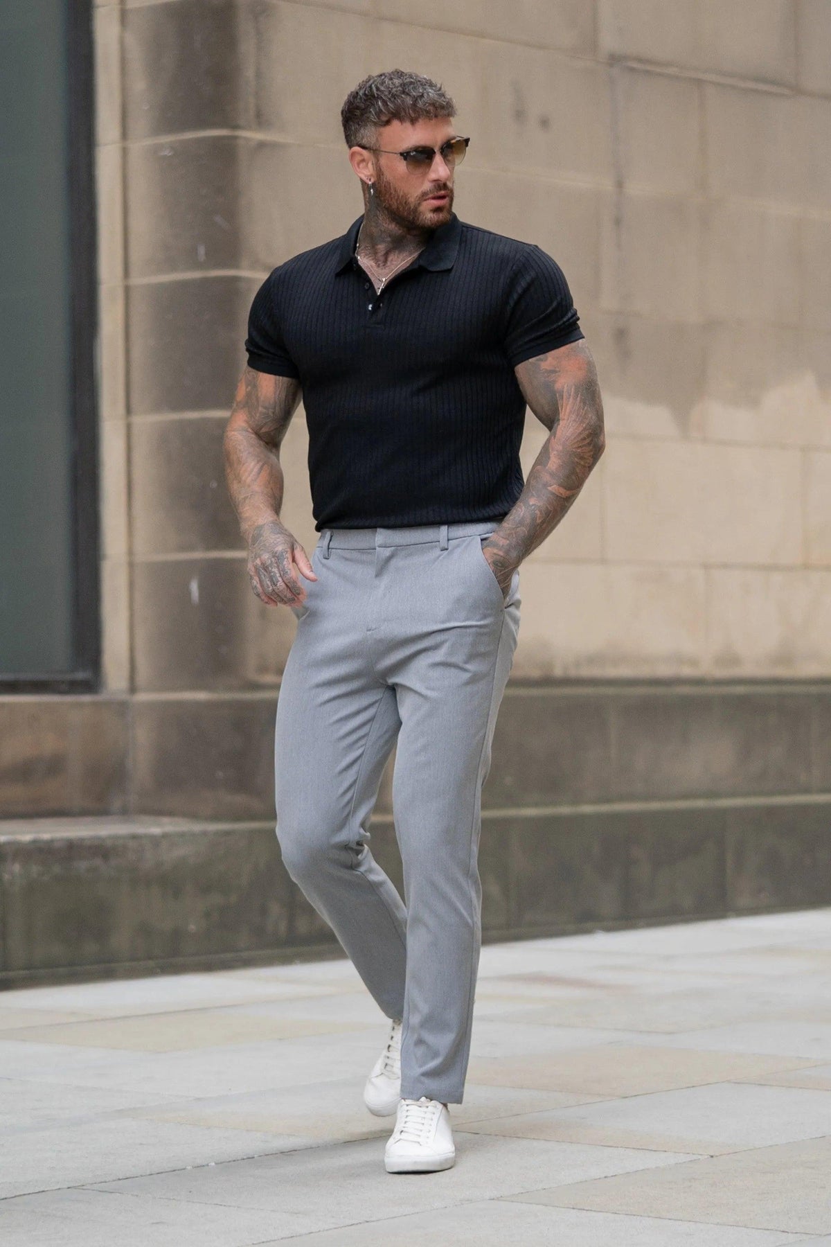 Men's Milano Lynx Black Polo Shirt