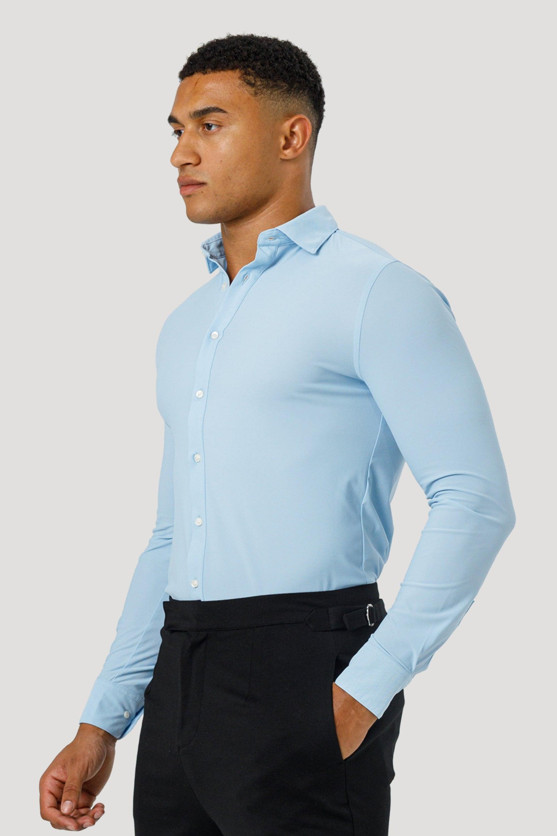 Men’s Light Blue Lynx Dress Shirt