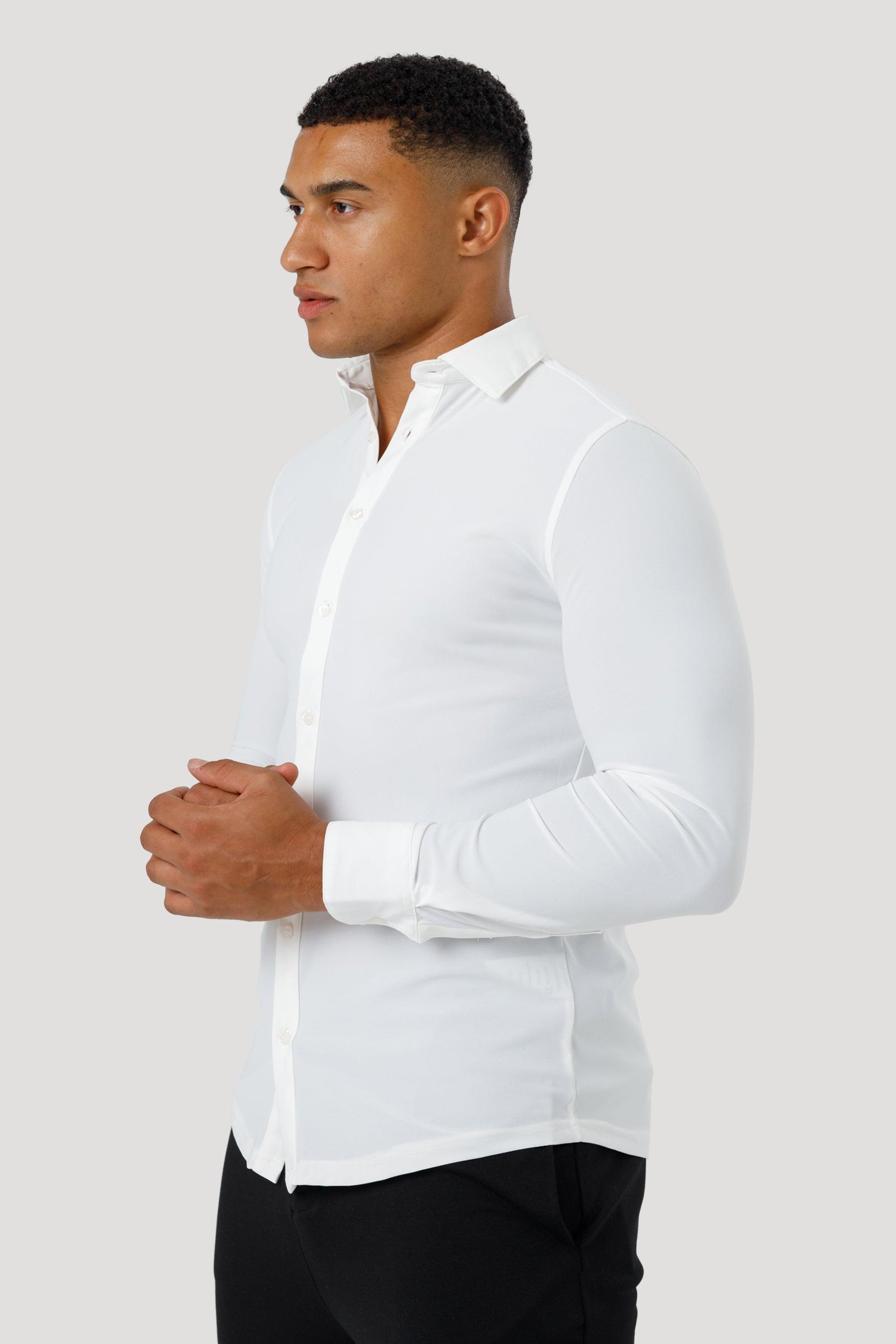 Men’s White Lynx Dress Shirt