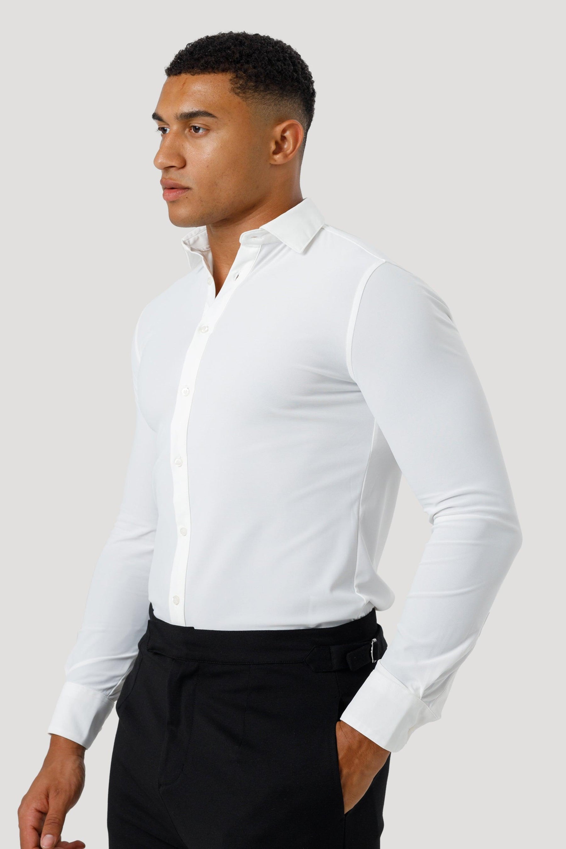 Men’s White Lynx Dress Shirt