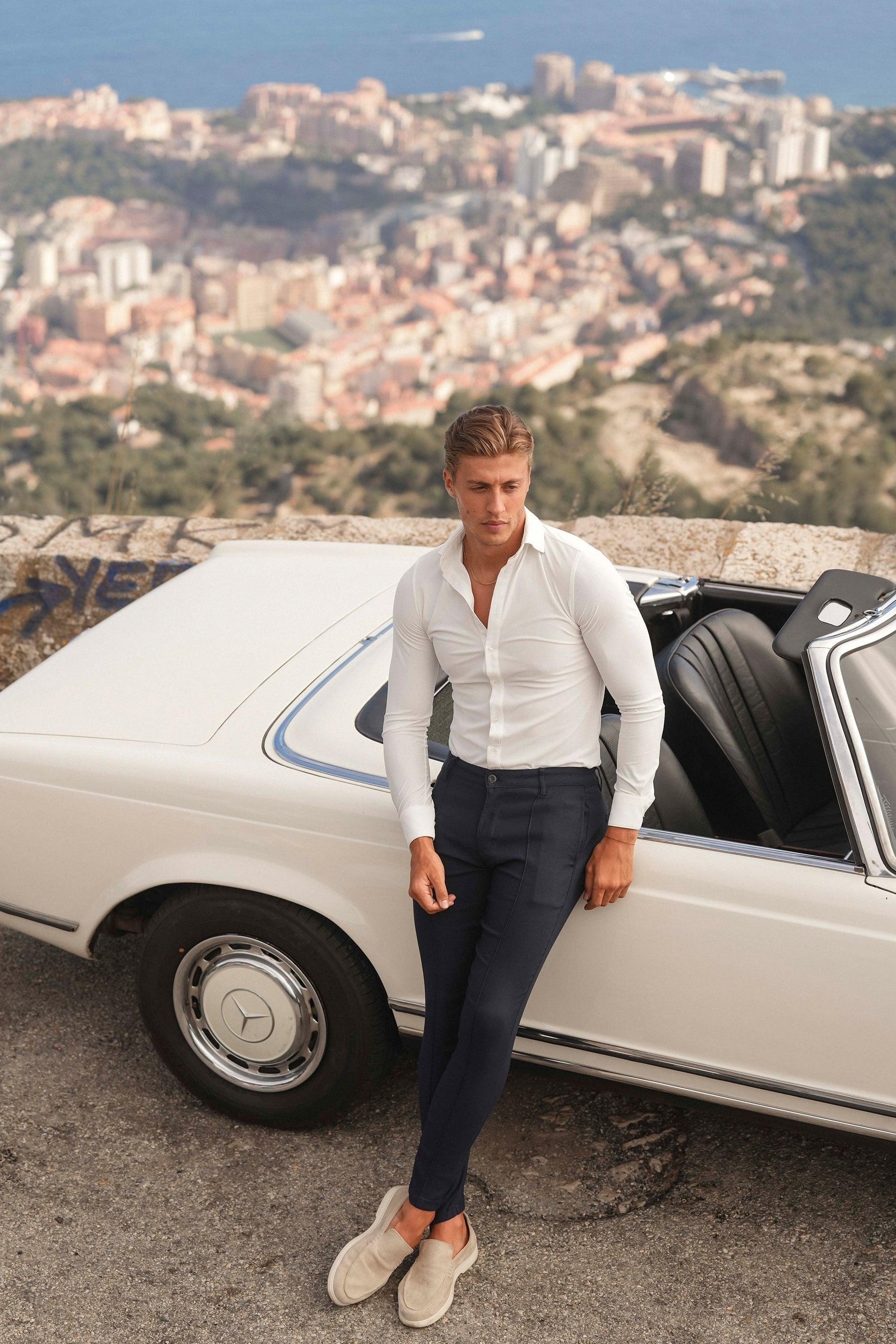 Men’s White Lynx Dress Shirt