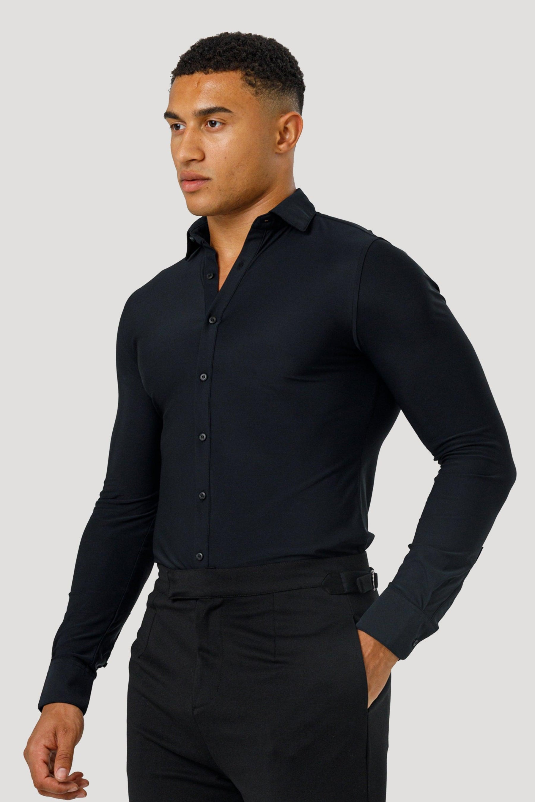 Men’s Black Lynx Dress Shirt