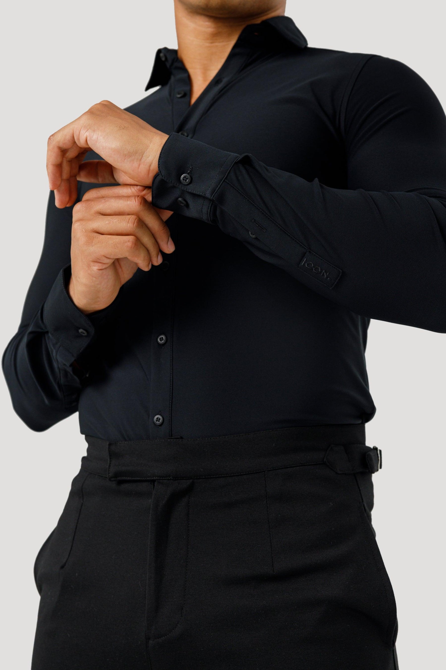 Men’s Black Lynx Dress Shirt