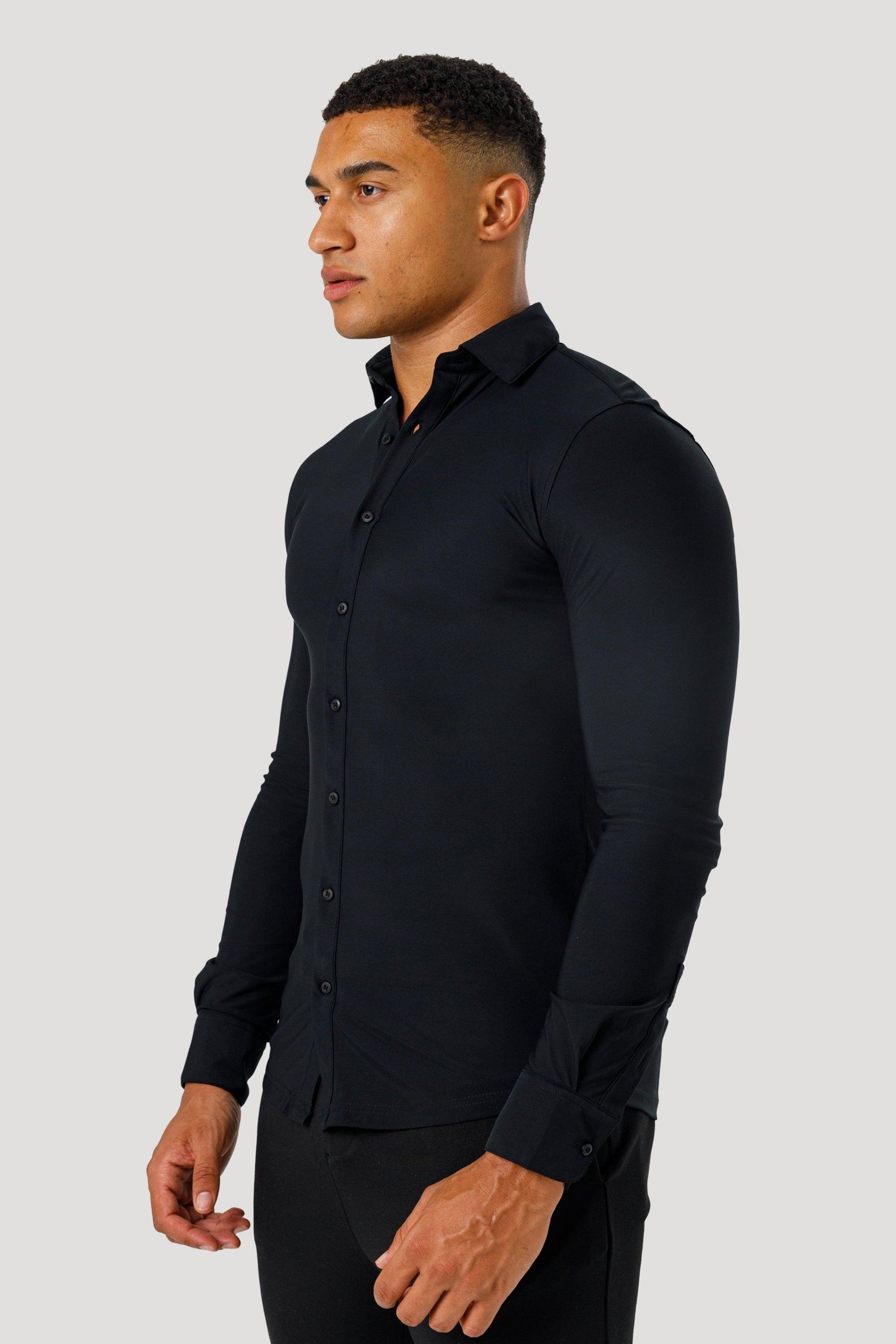 Men’s Black Lynx Dress Shirt