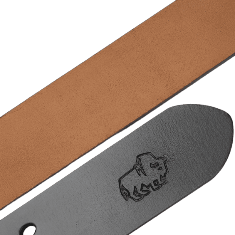 Men’s Leather Belt Lynx Bison Denim