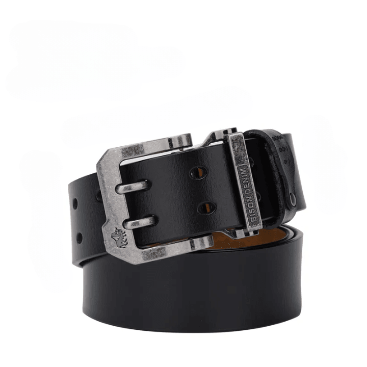 Men’s Leather Belt Lynx Bison Denim