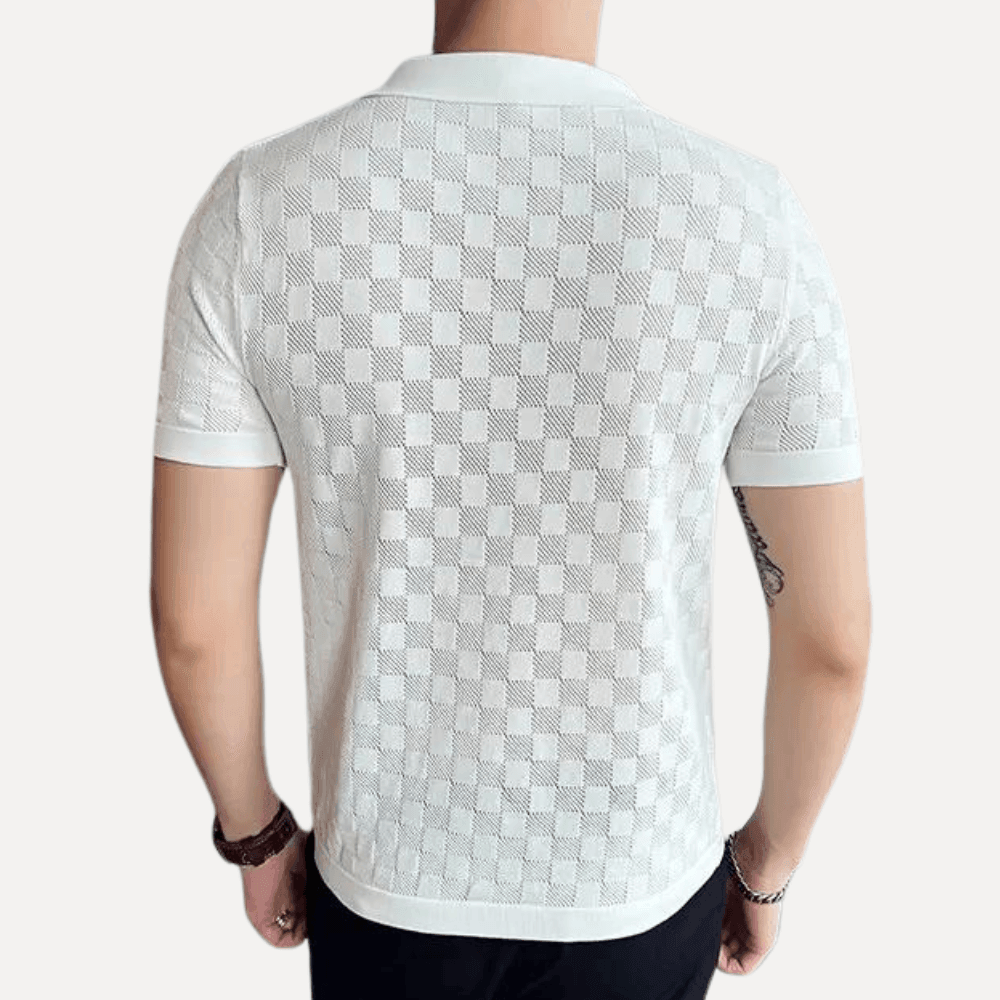 Men’s Kevin Knit Polo Shirt Lynx Alpha