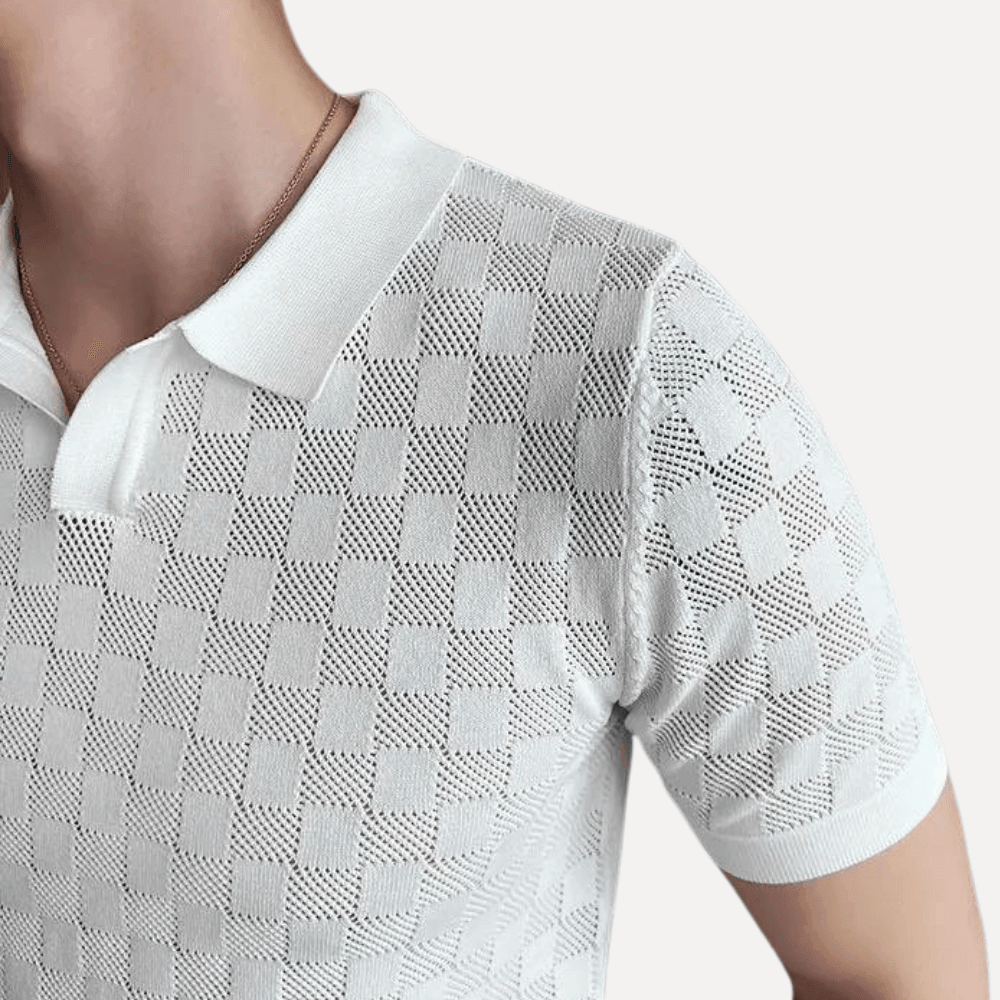 Men’s Kevin Knit Polo Shirt Lynx Alpha