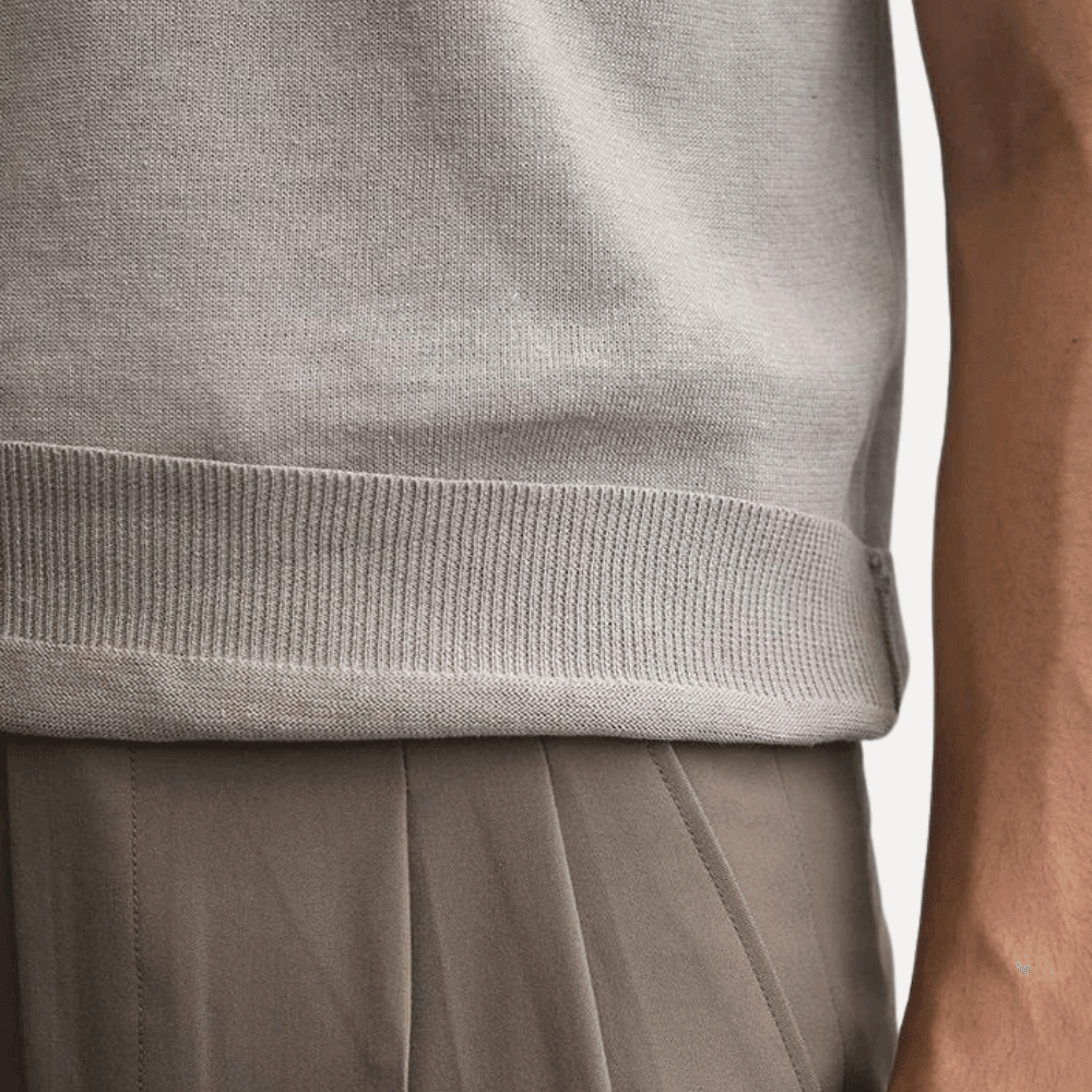 Men’s Jean Knit Polo Shirt Lynx Alpha