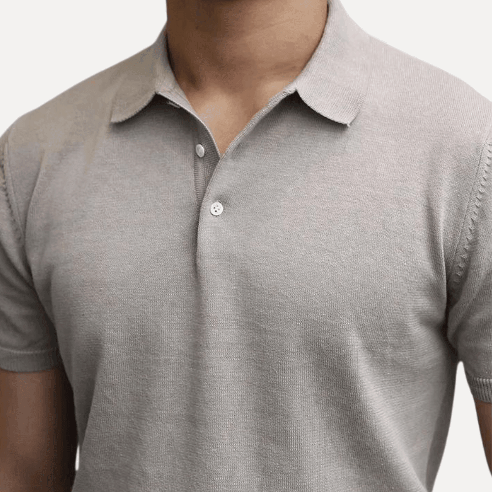 Men’s Jean Knit Polo Shirt Lynx Alpha