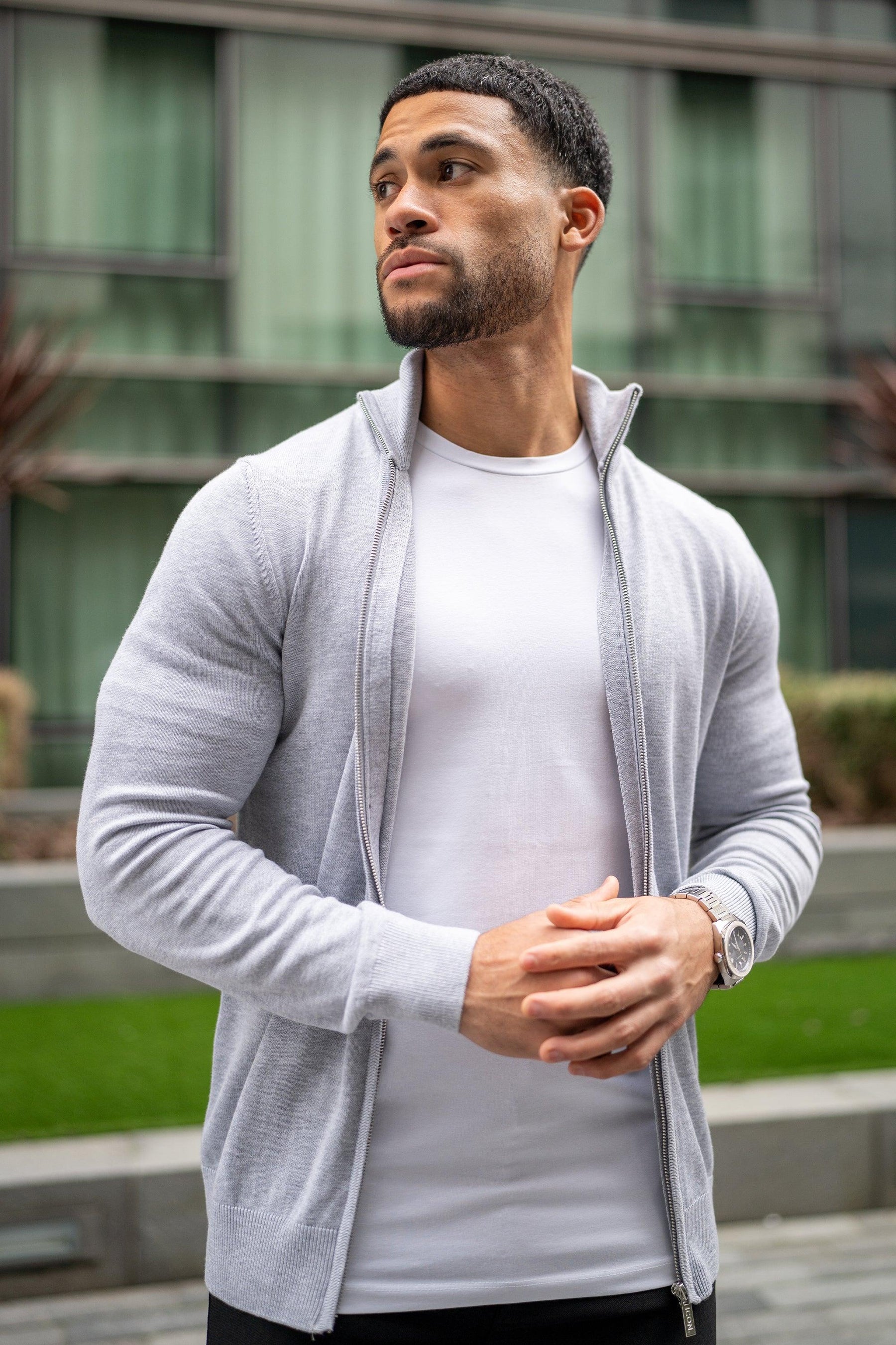 Positano Lynx Men’s Casual Gray Jacket