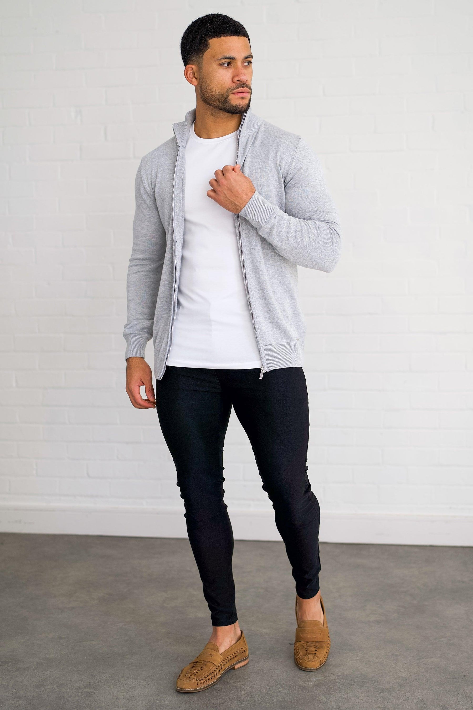 Positano Lynx Men’s Casual Gray Jacket