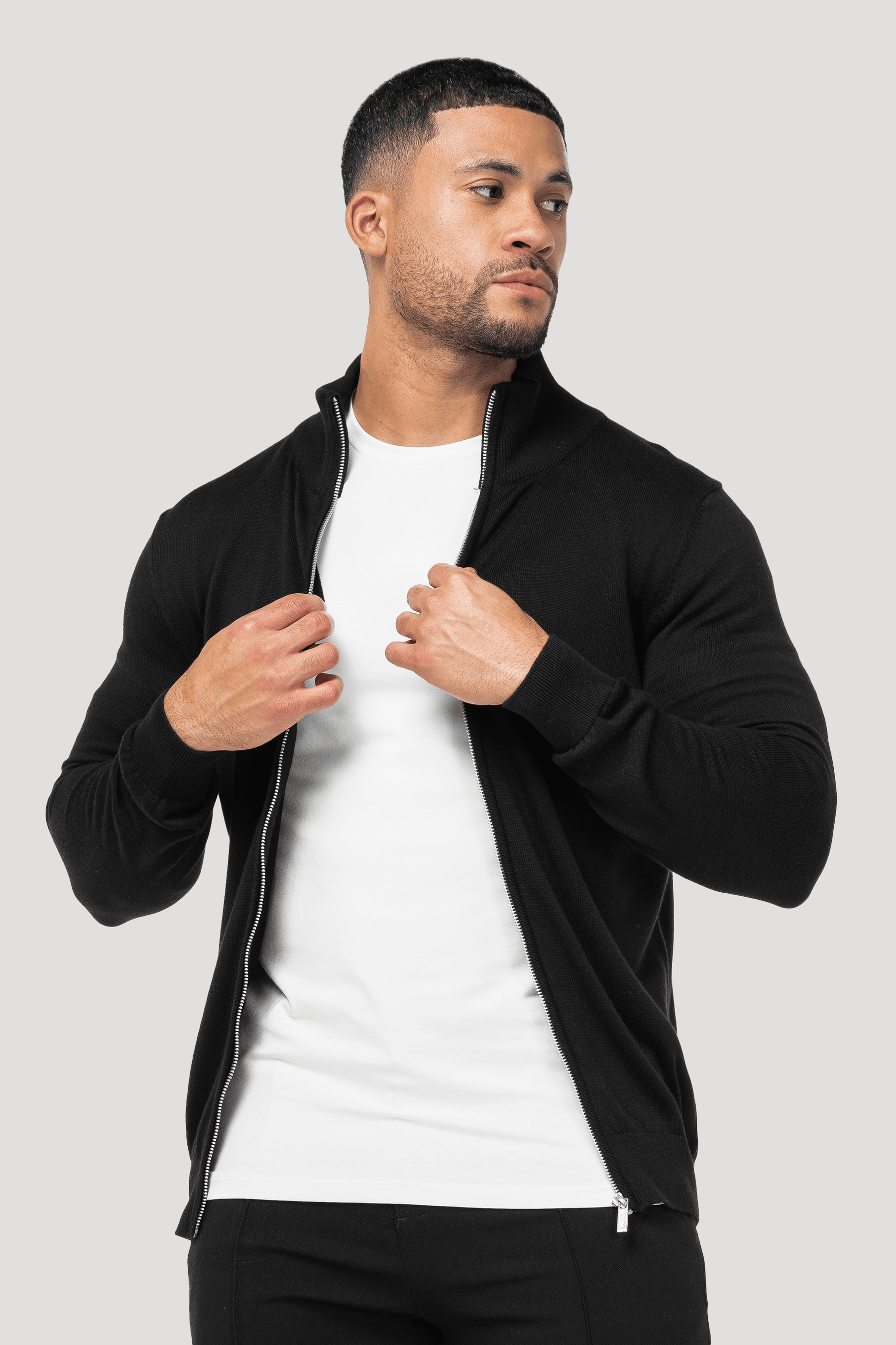 Positano Lynx Men’s Casual Black Jacket