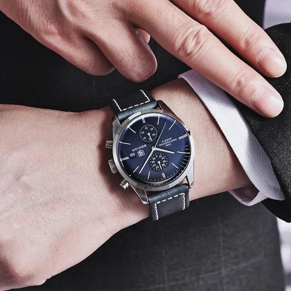 Poedagar Majestic Men’s Watch | Majestic Leather Strap