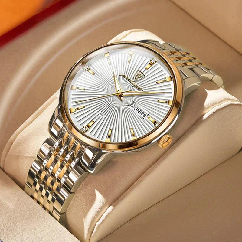 Poedagar Tempus Men’s Watch | Stainless Steel Strap