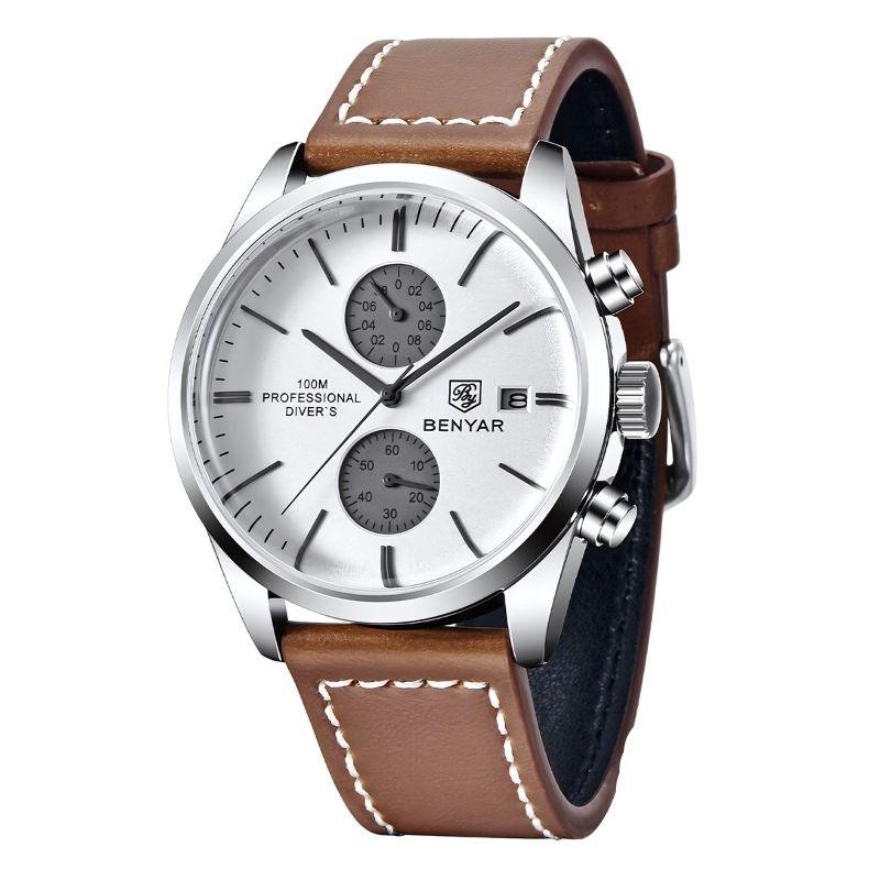 Poedagar Majestic Men’s Watch | Majestic Leather Strap