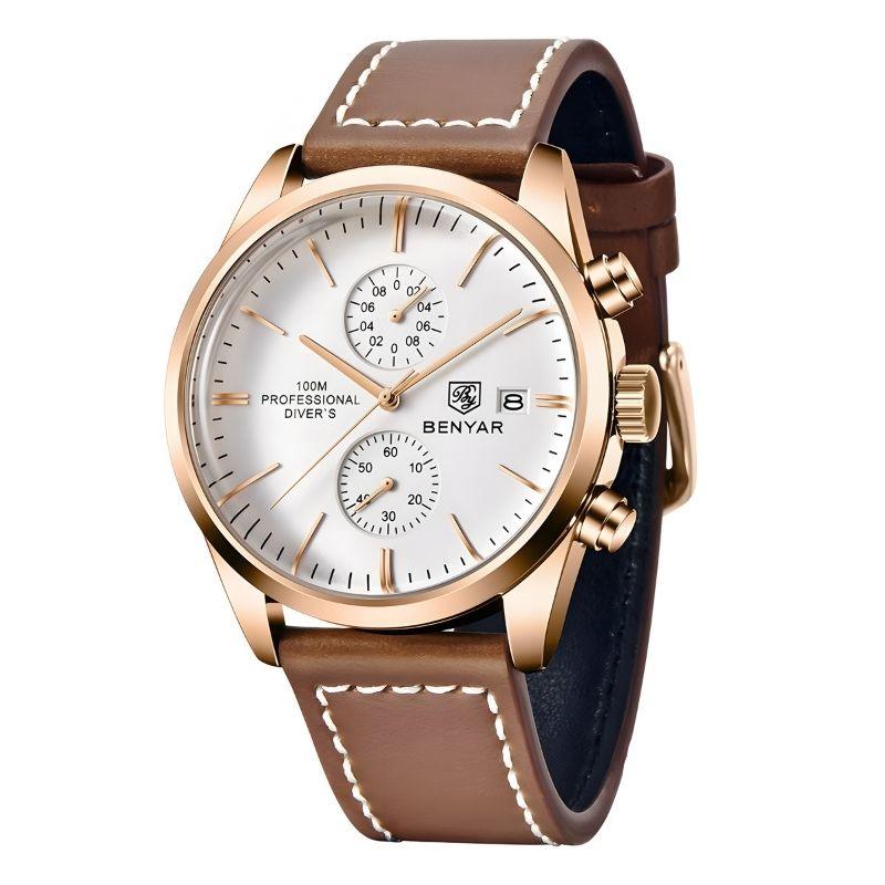 Poedagar Majestic Men’s Watch | Majestic Leather Strap