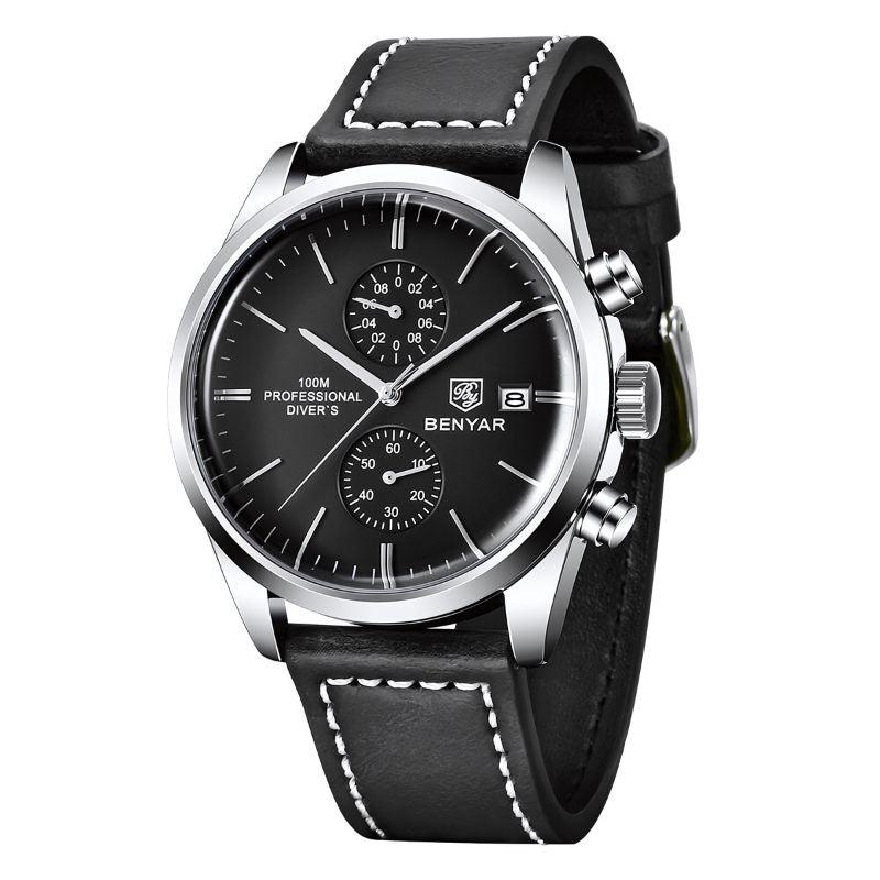 Poedagar Majestic Men’s Watch | Majestic Leather Strap