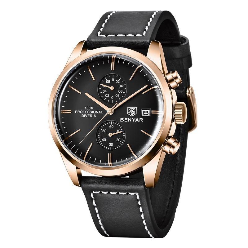Poedagar Majestic Men’s Watch | Majestic Leather Strap