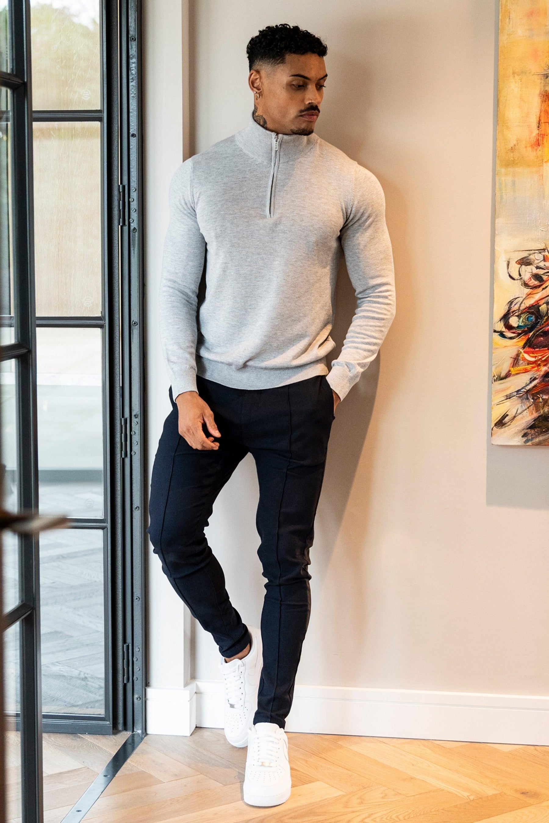 Santorini Lynx Men’s Gray Sweater